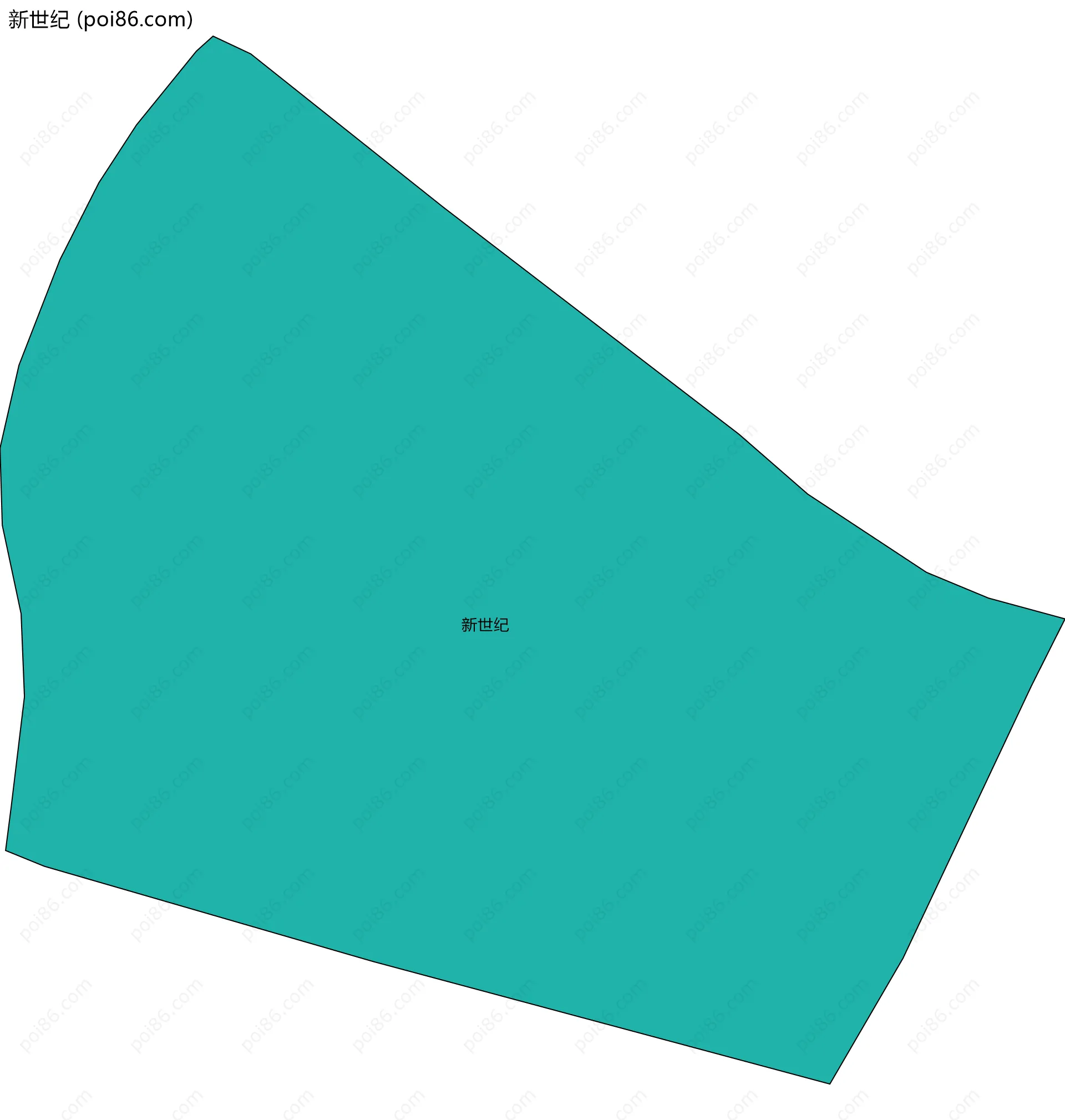 新世纪边界地图