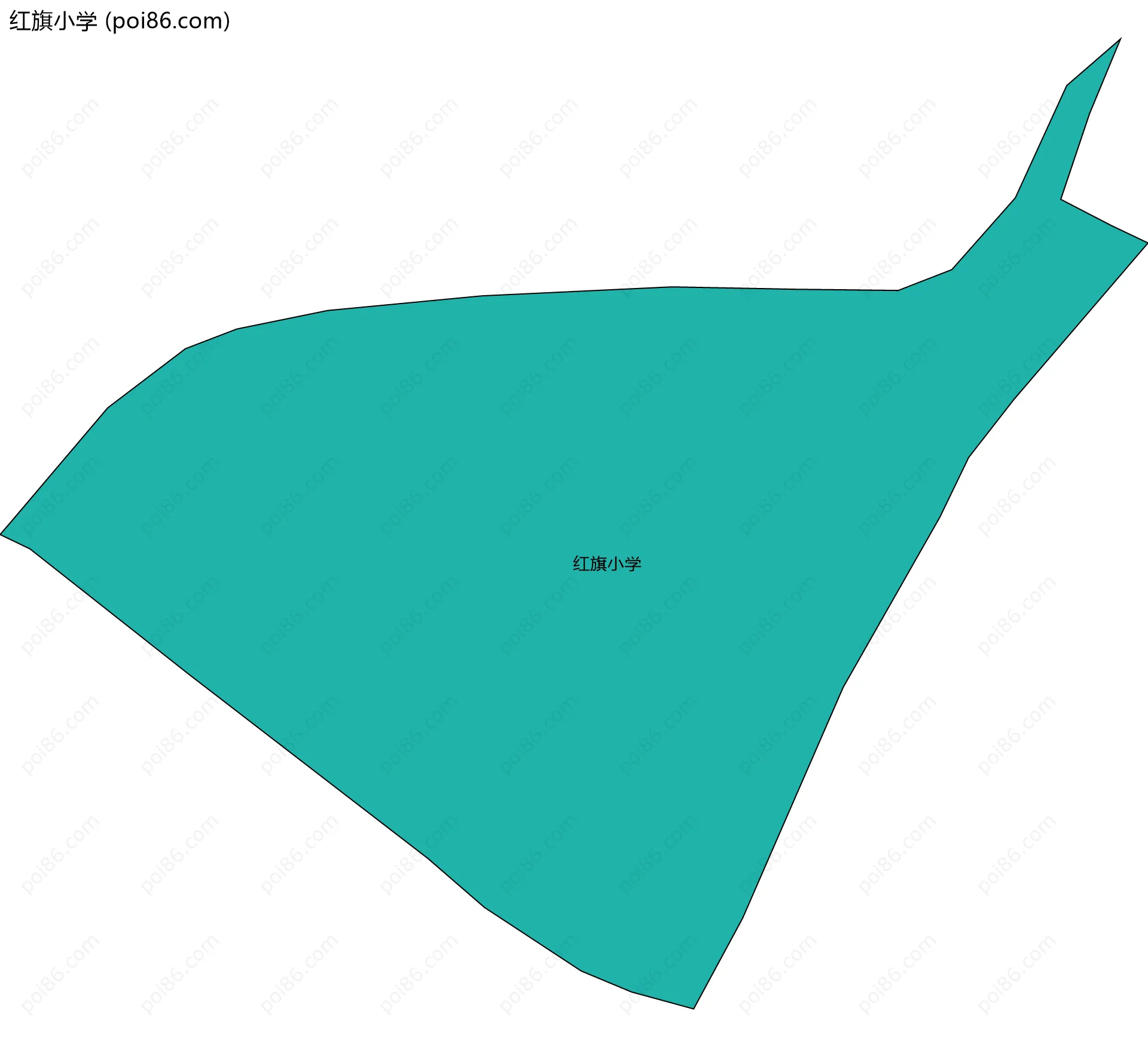红旗小学边界地图
