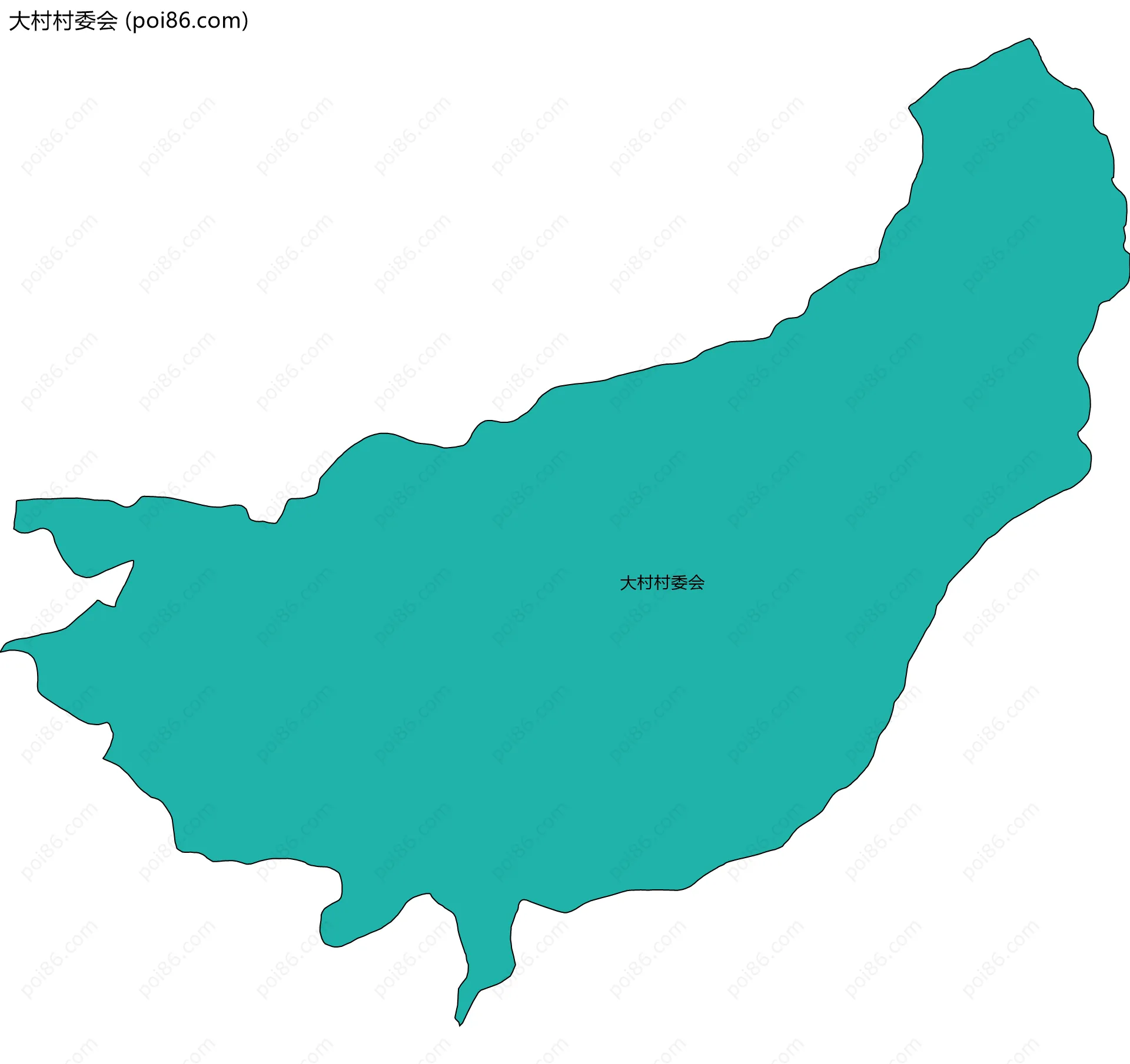 大村村委会边界地图