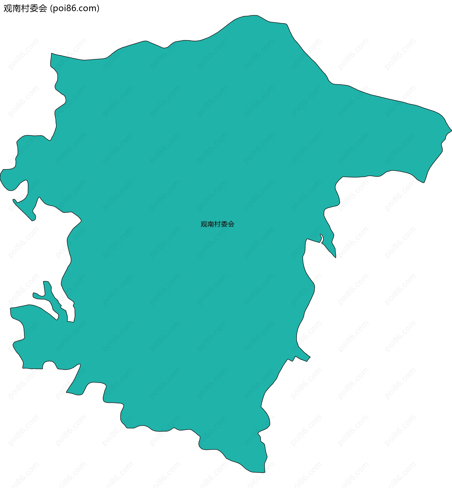 观南村委会边界地图