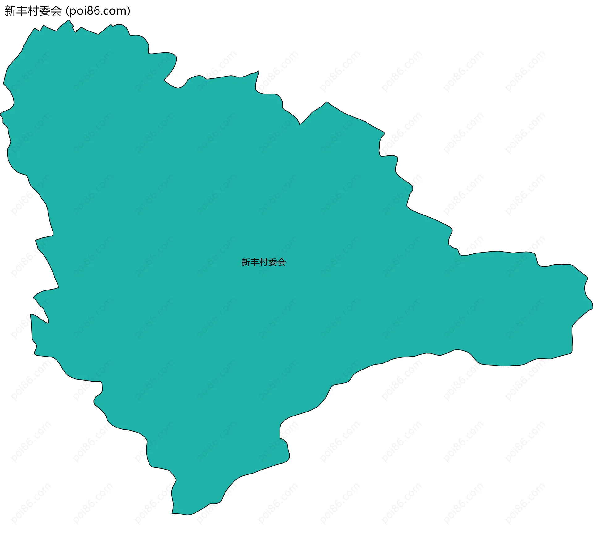 新丰村委会边界地图
