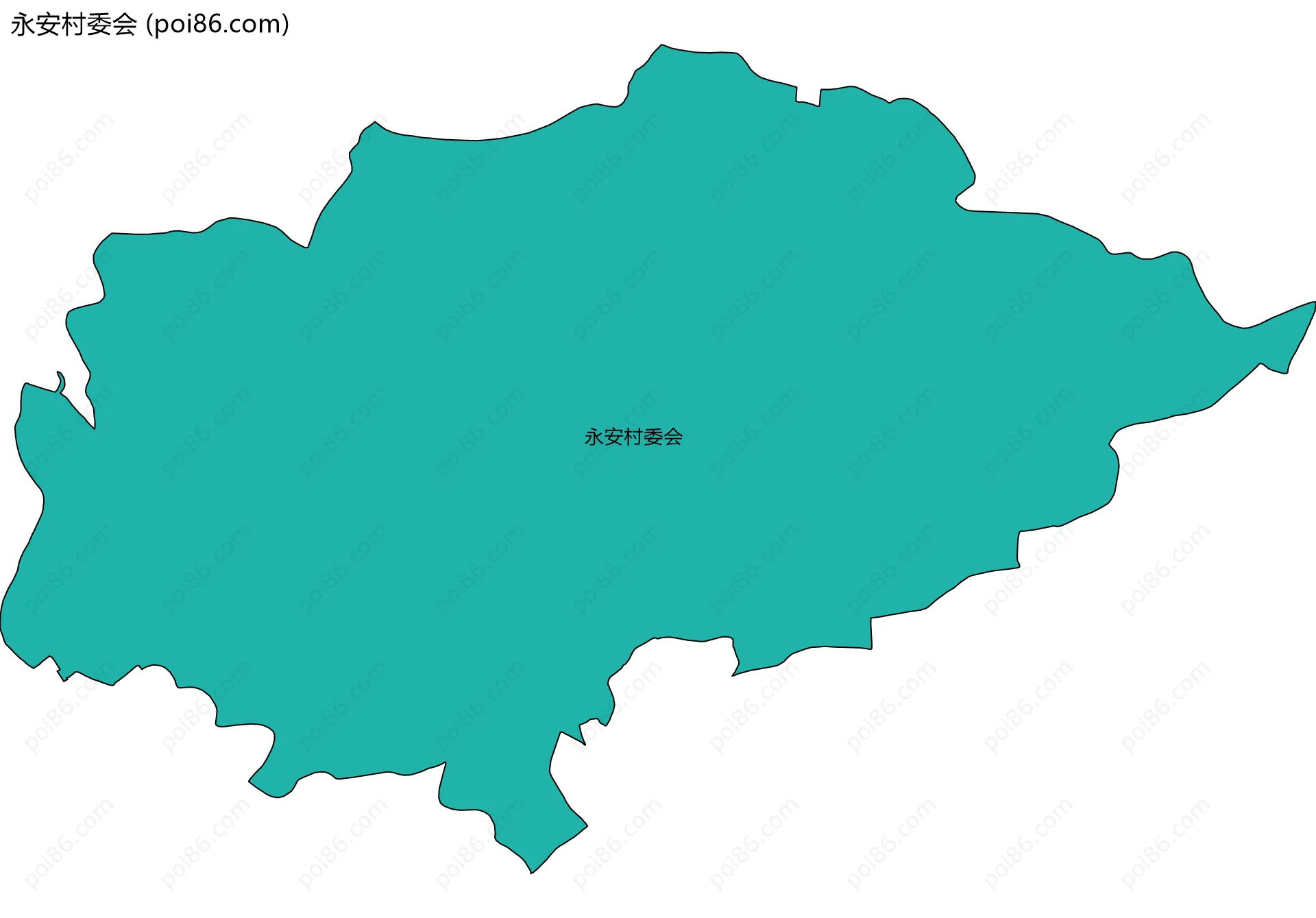 永安村委会边界地图