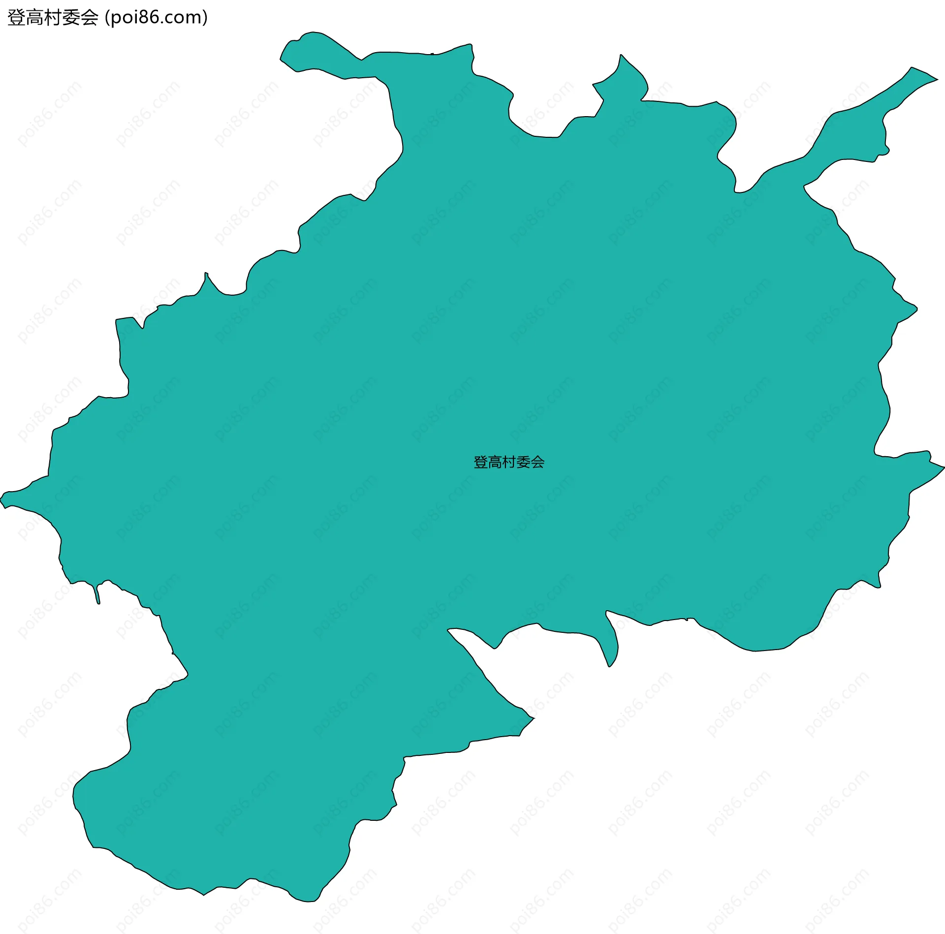 登高村委会边界地图