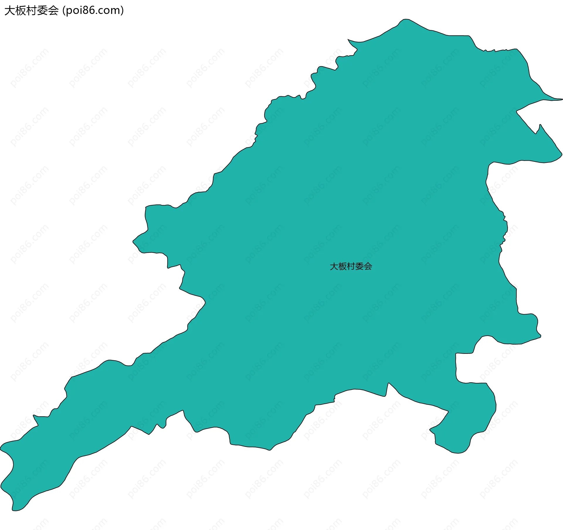 大板村委会边界地图