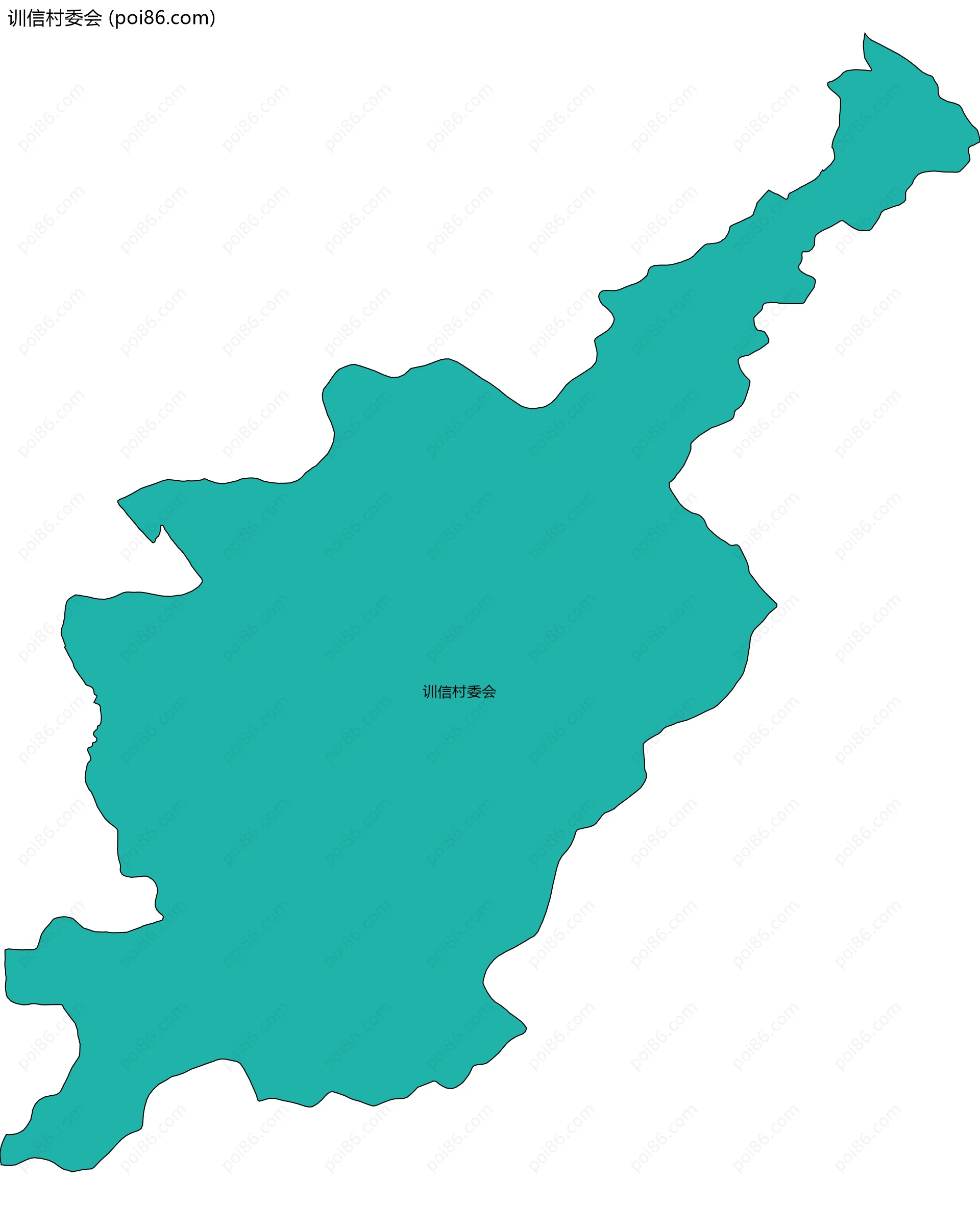 训信村委会边界地图