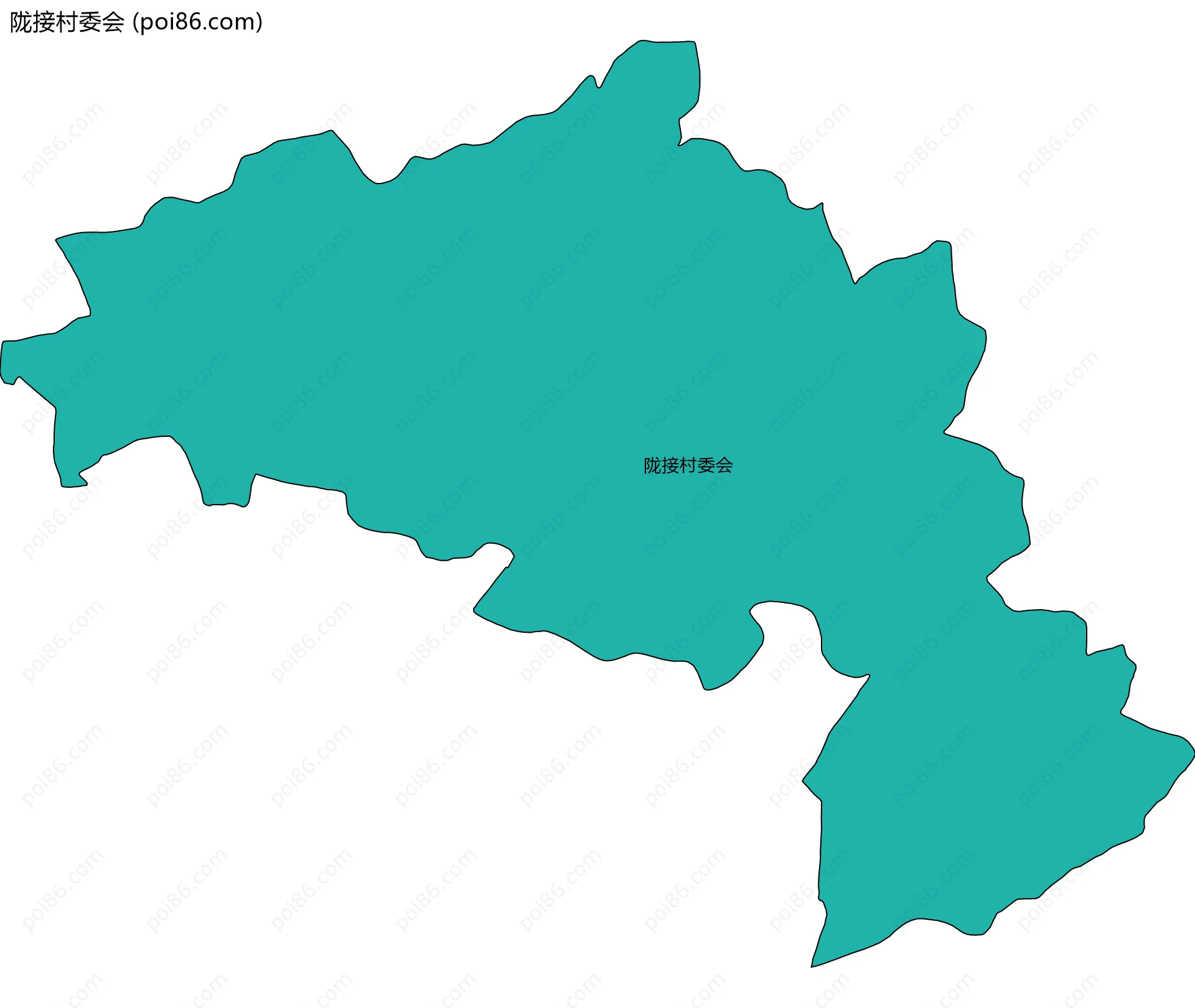 陇接村委会边界地图