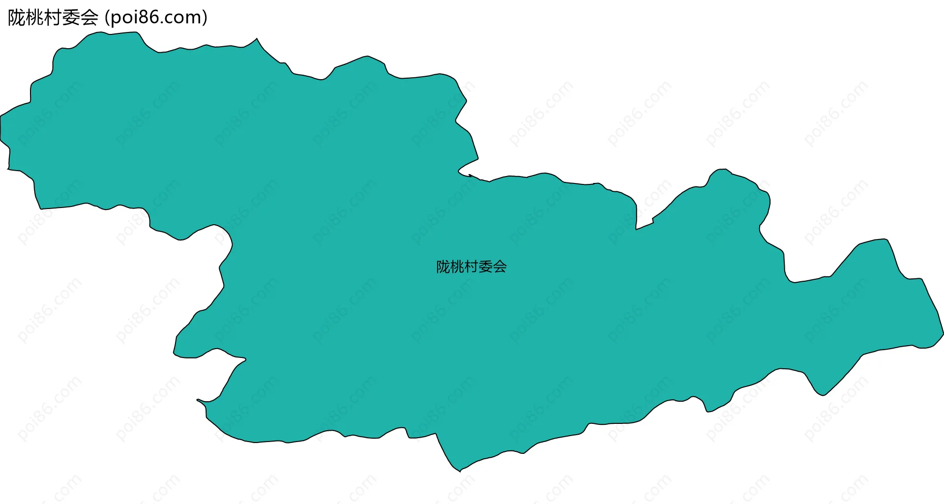 陇桃村委会边界地图