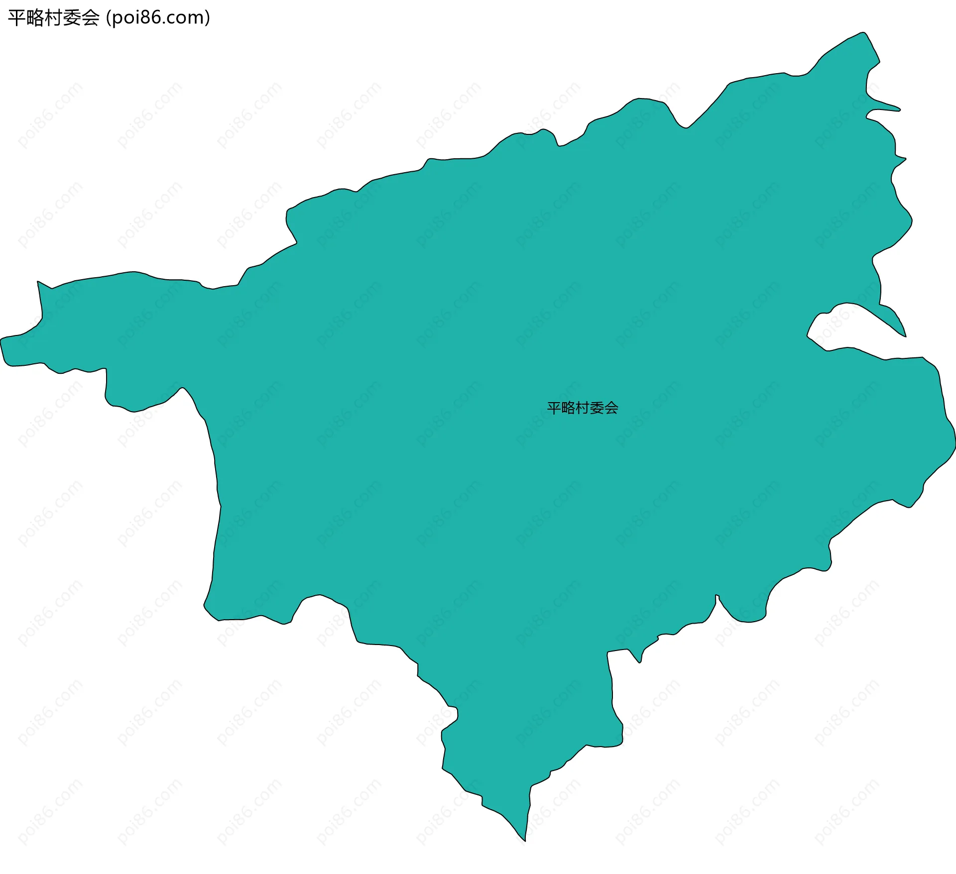 平略村委会边界地图