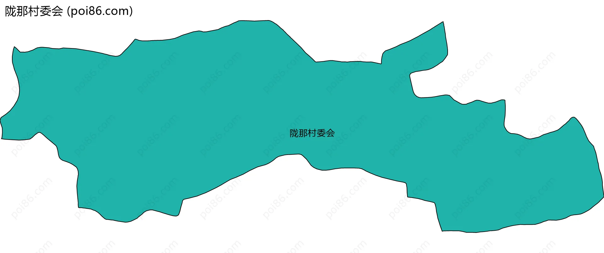 陇那村委会边界地图