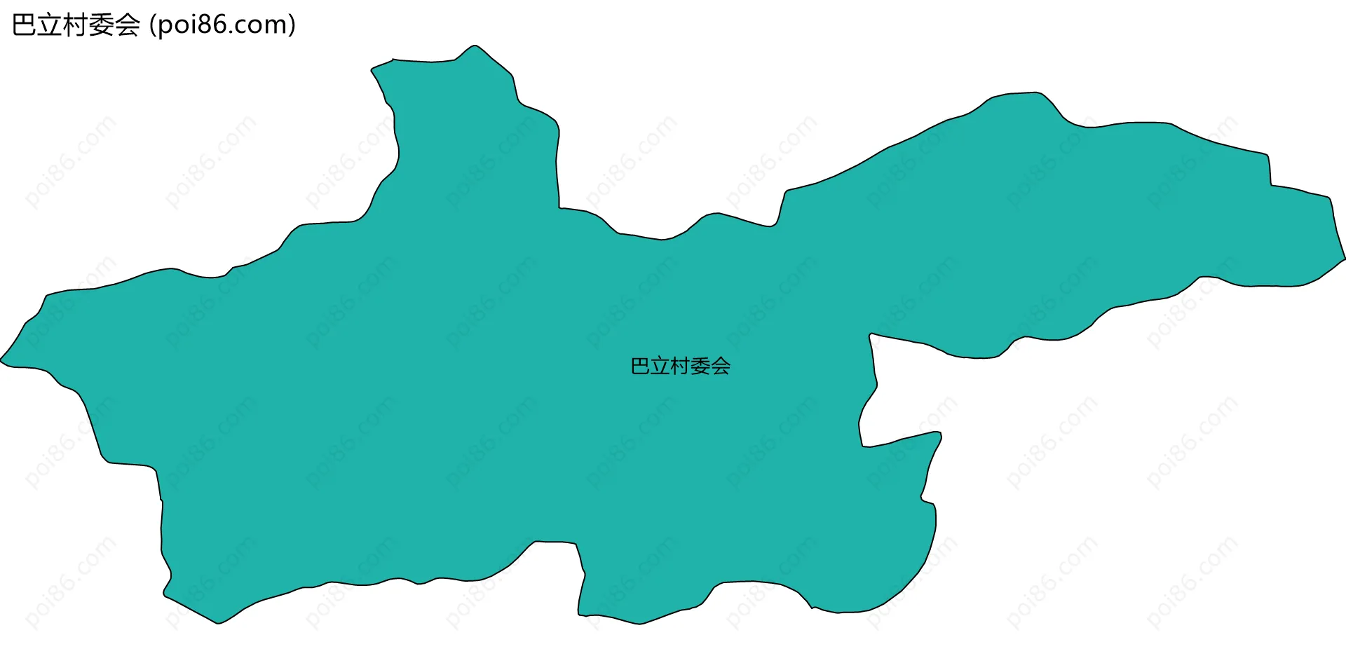 巴立村委会边界地图