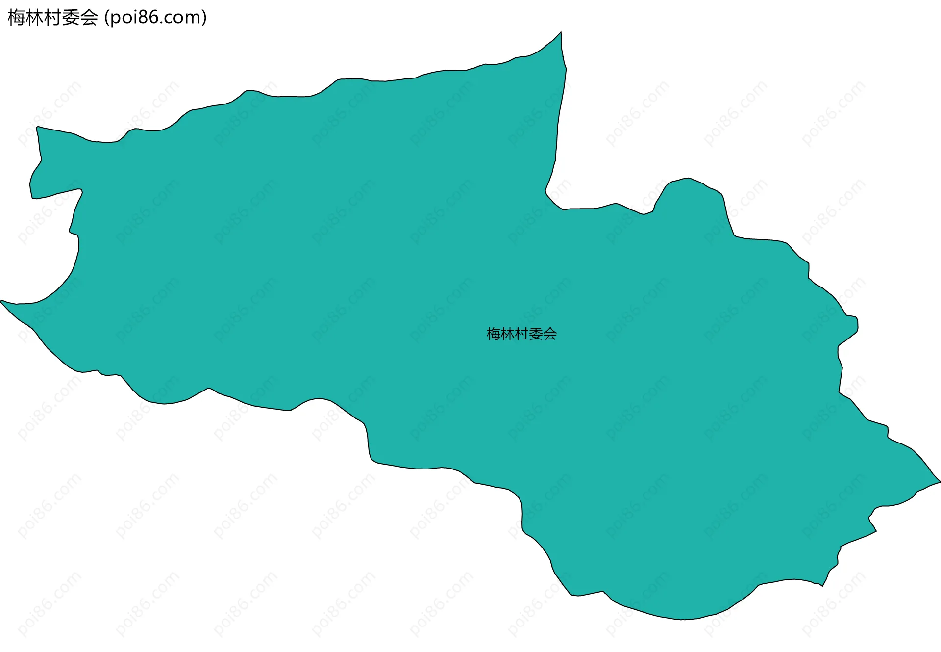 梅林村委会边界地图