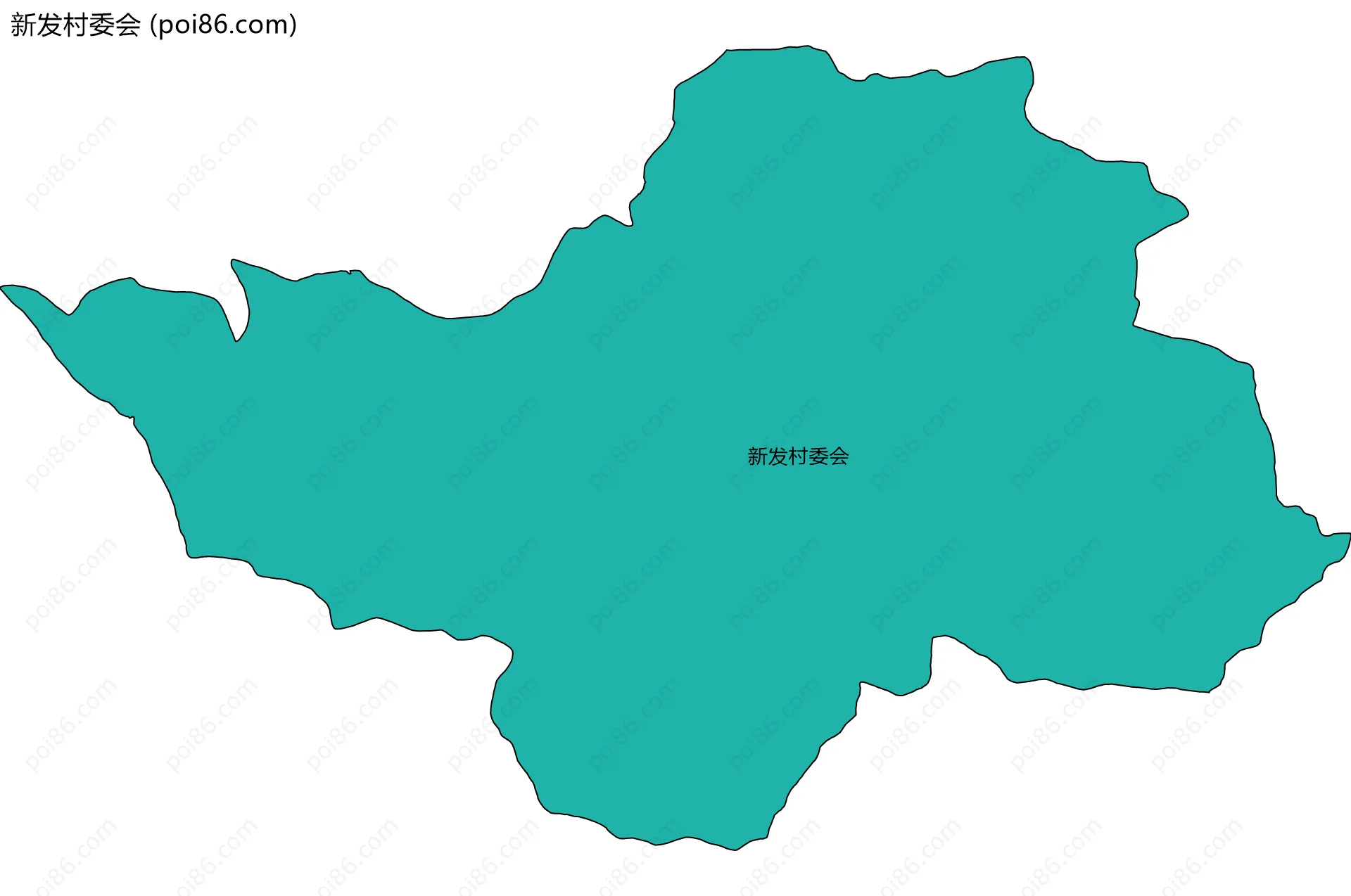 新发村委会边界地图