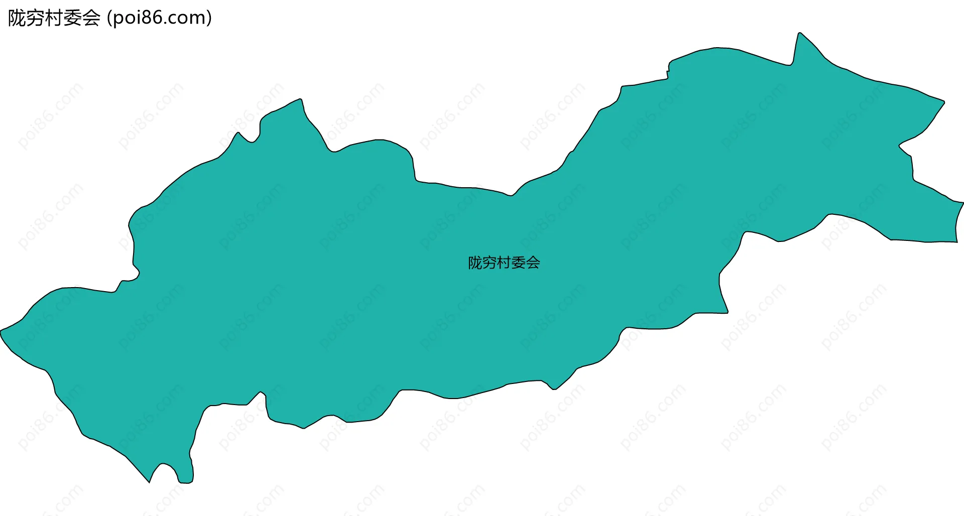 陇穷村委会边界地图