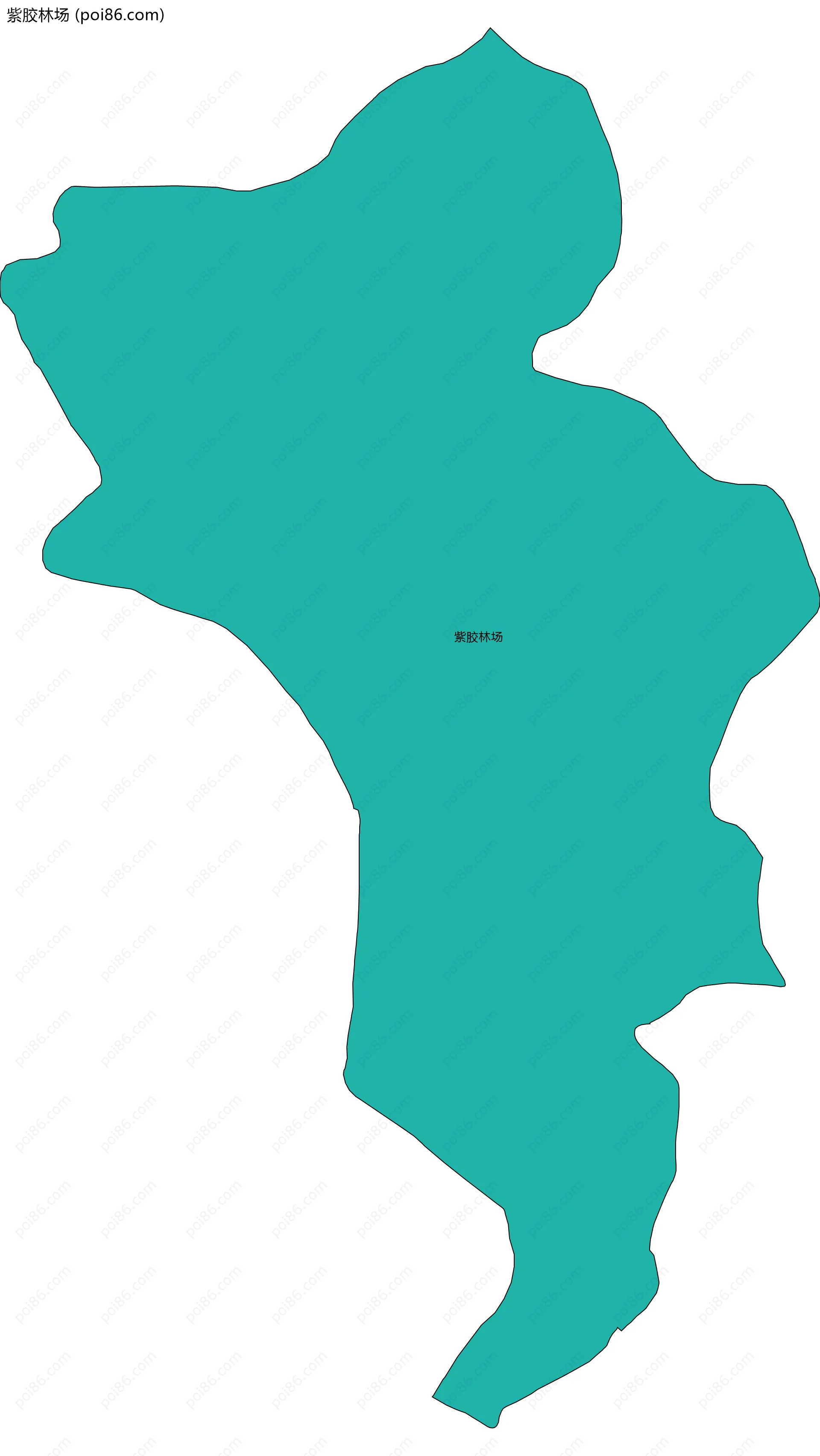 紫胶林场边界地图