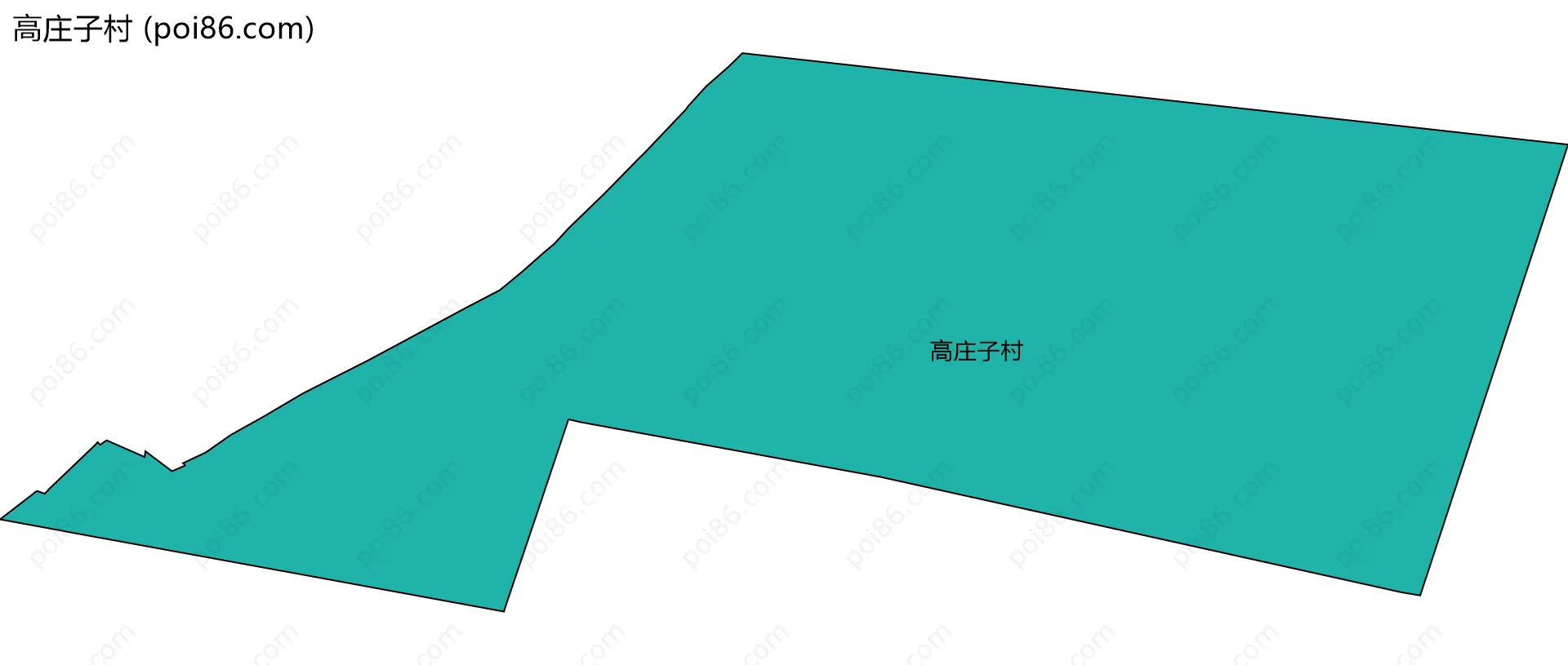 高庄子村边界地图