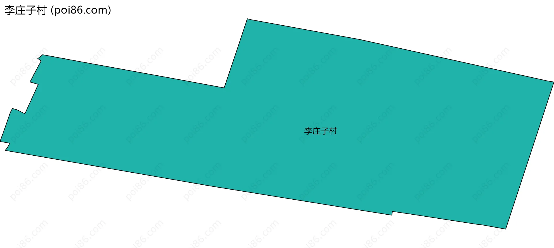 李庄子村边界地图