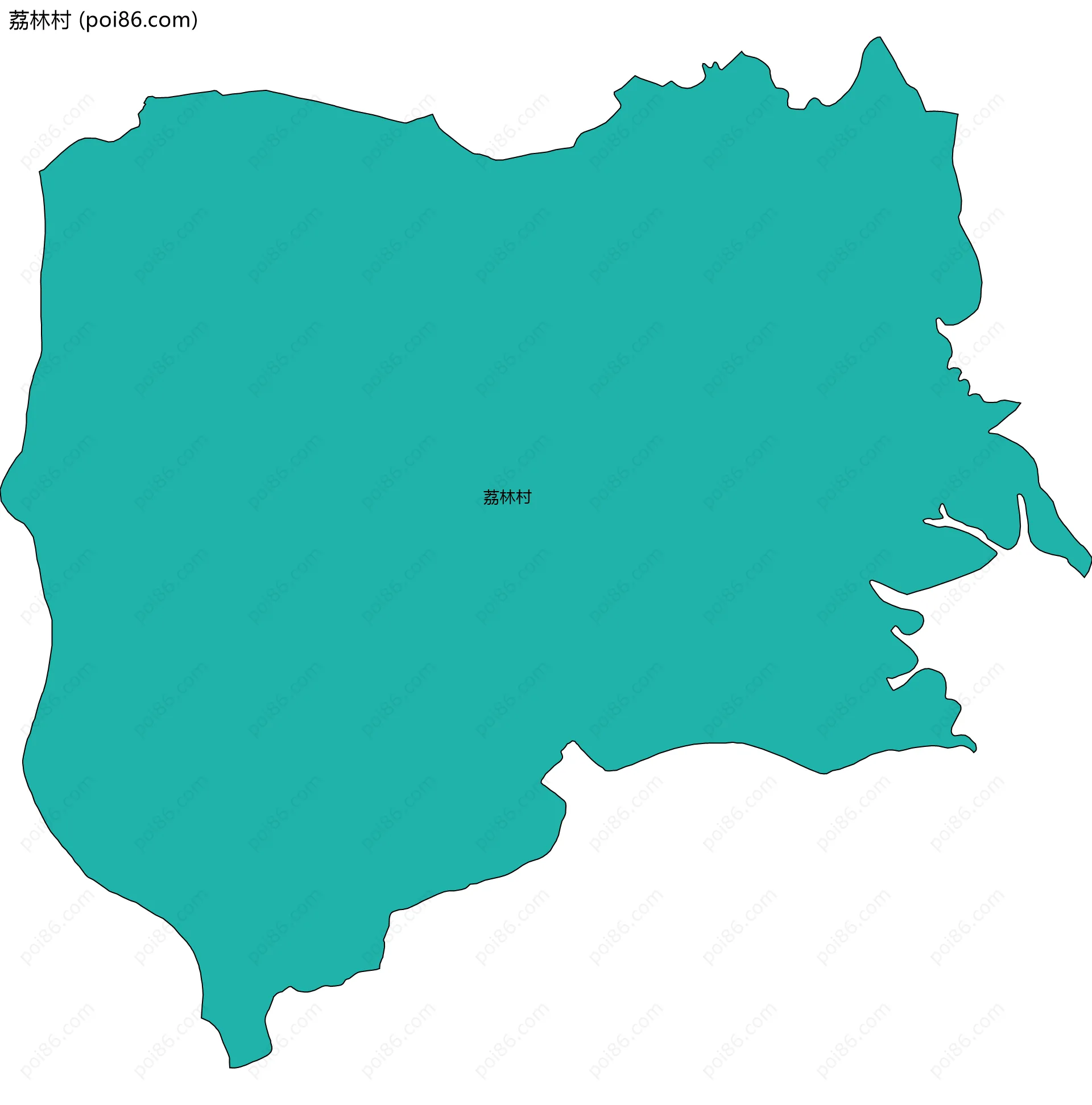 荔林村边界地图