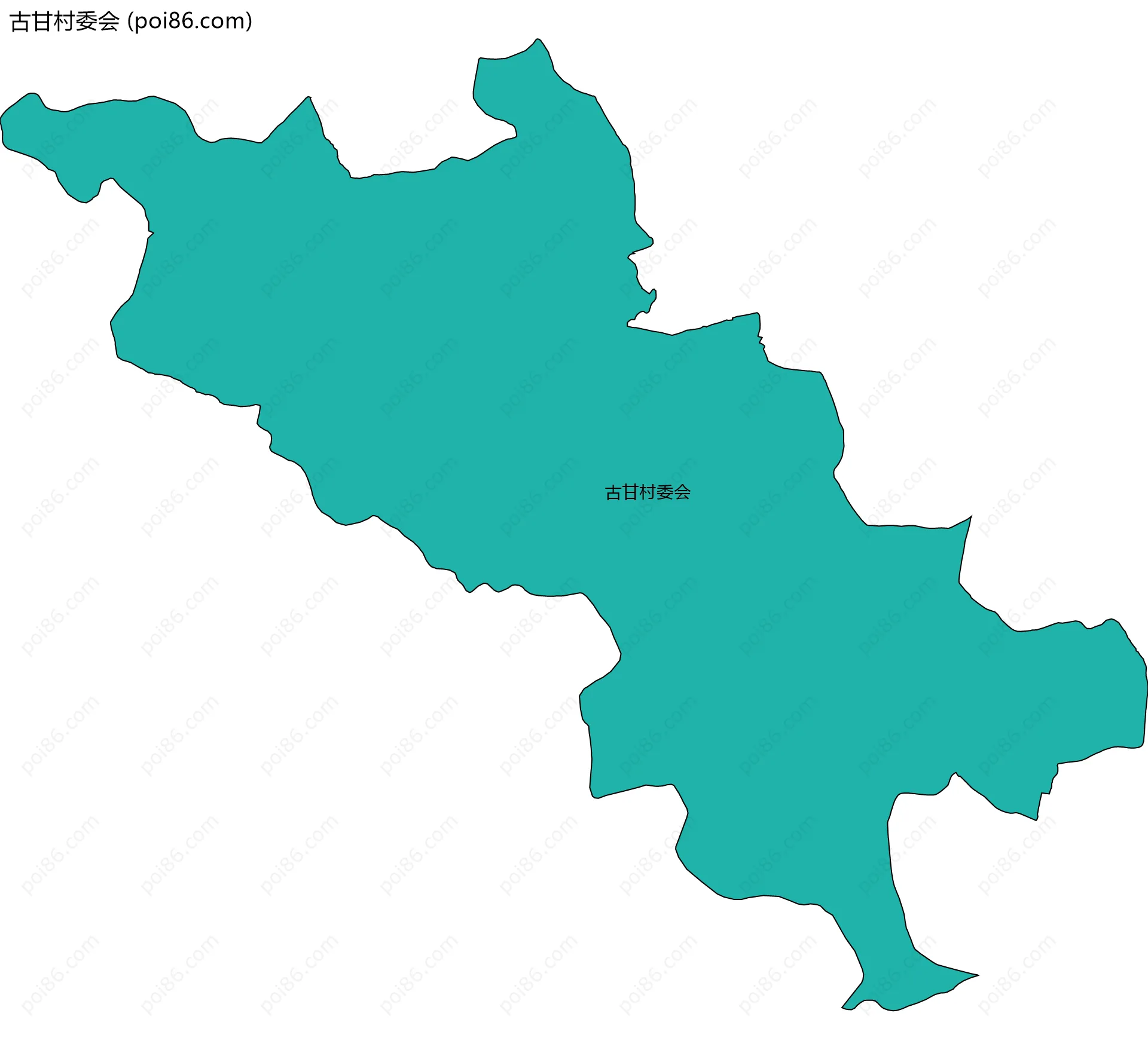 古甘村委会边界地图