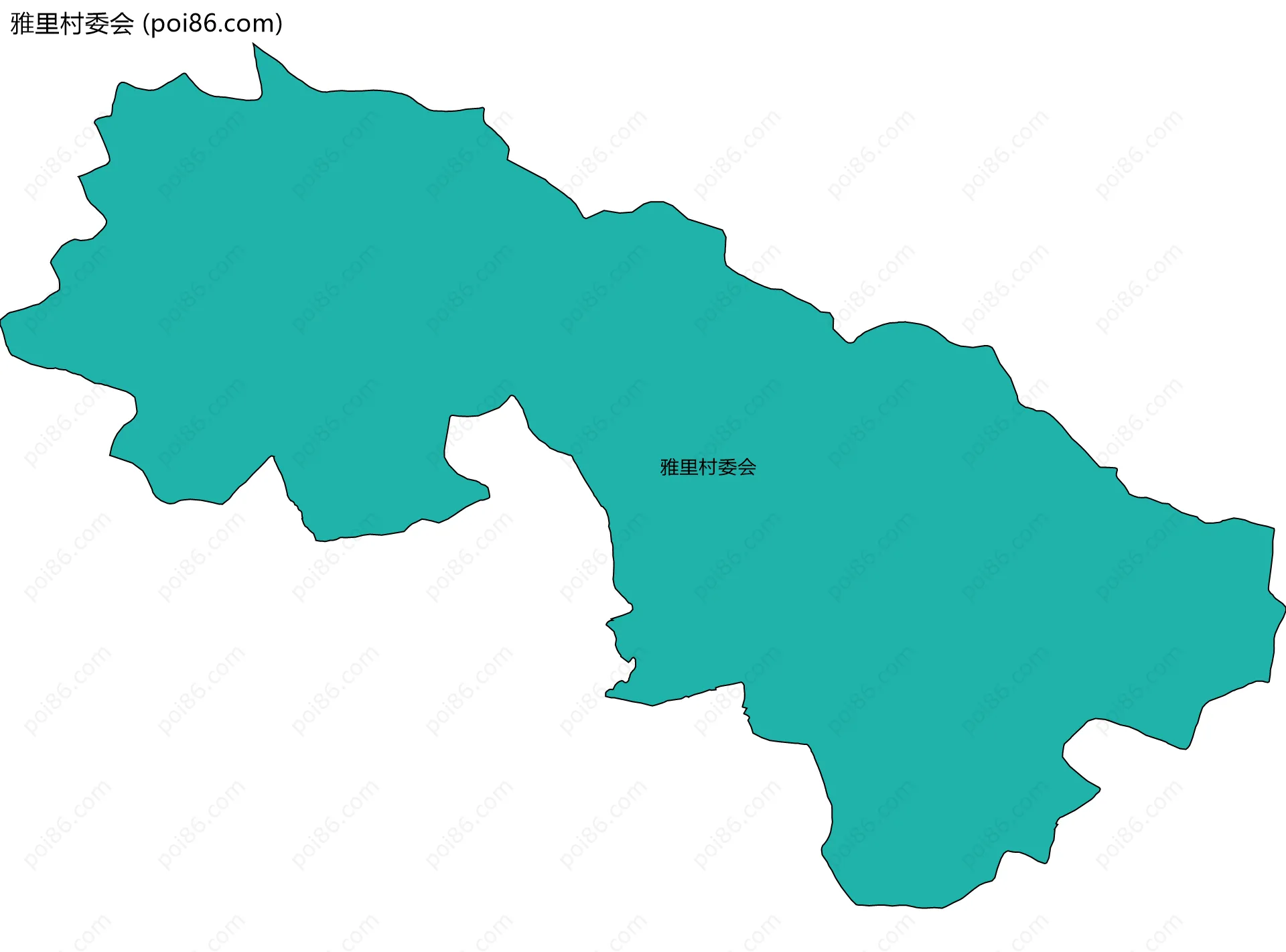 雅里村委会边界地图