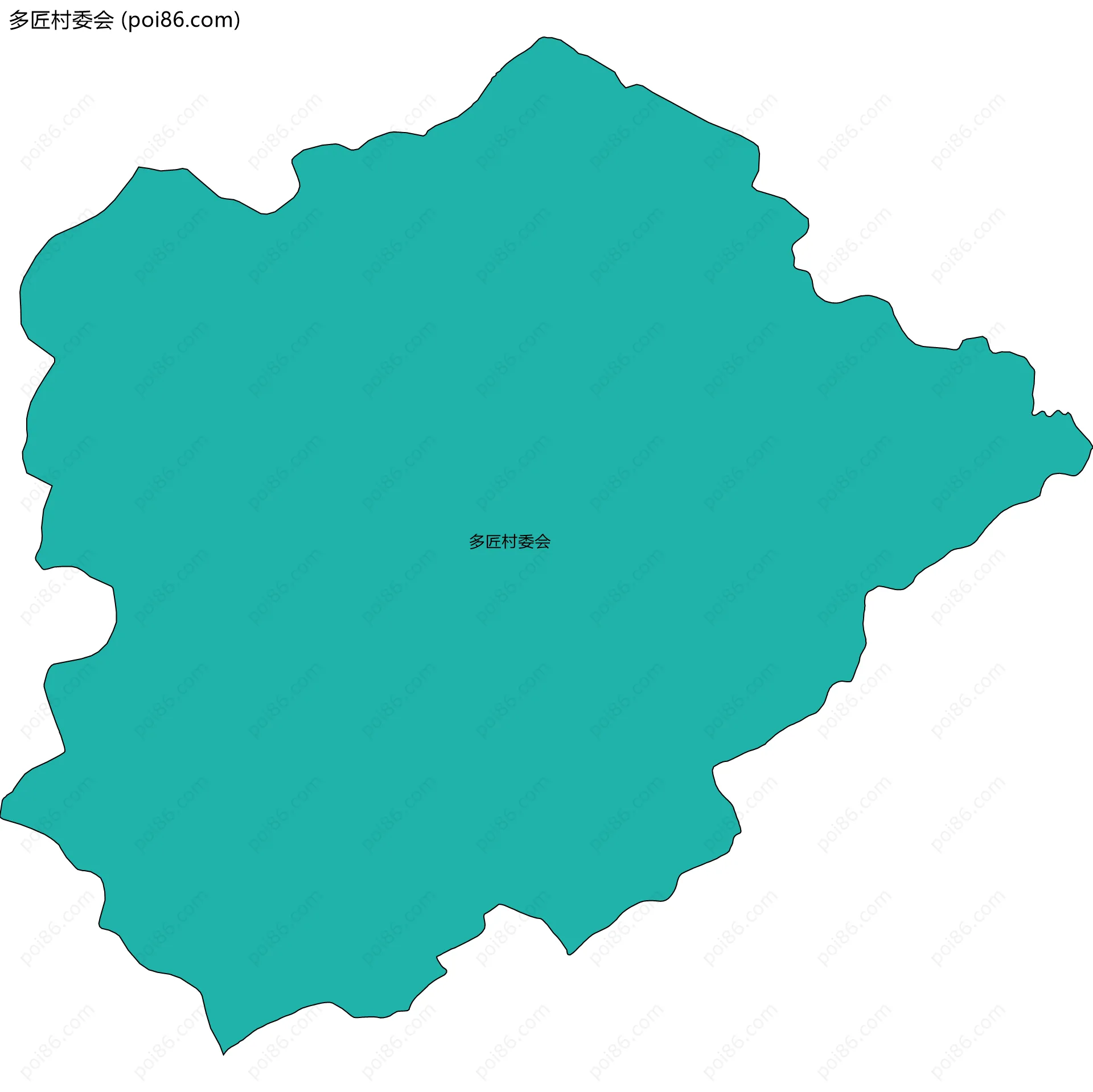 多匠村委会边界地图