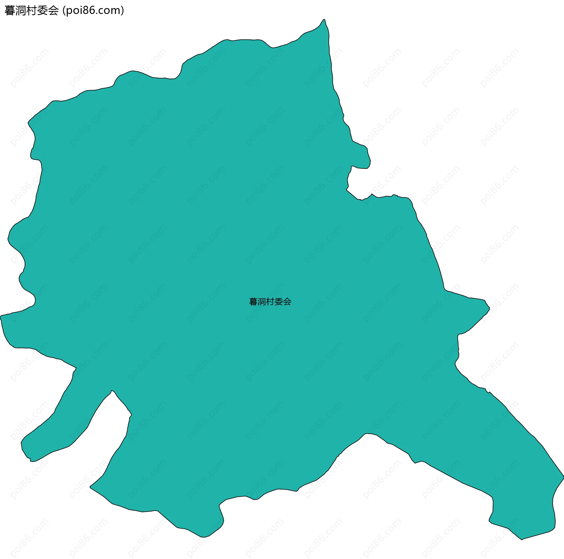 暮洞村委会边界地图