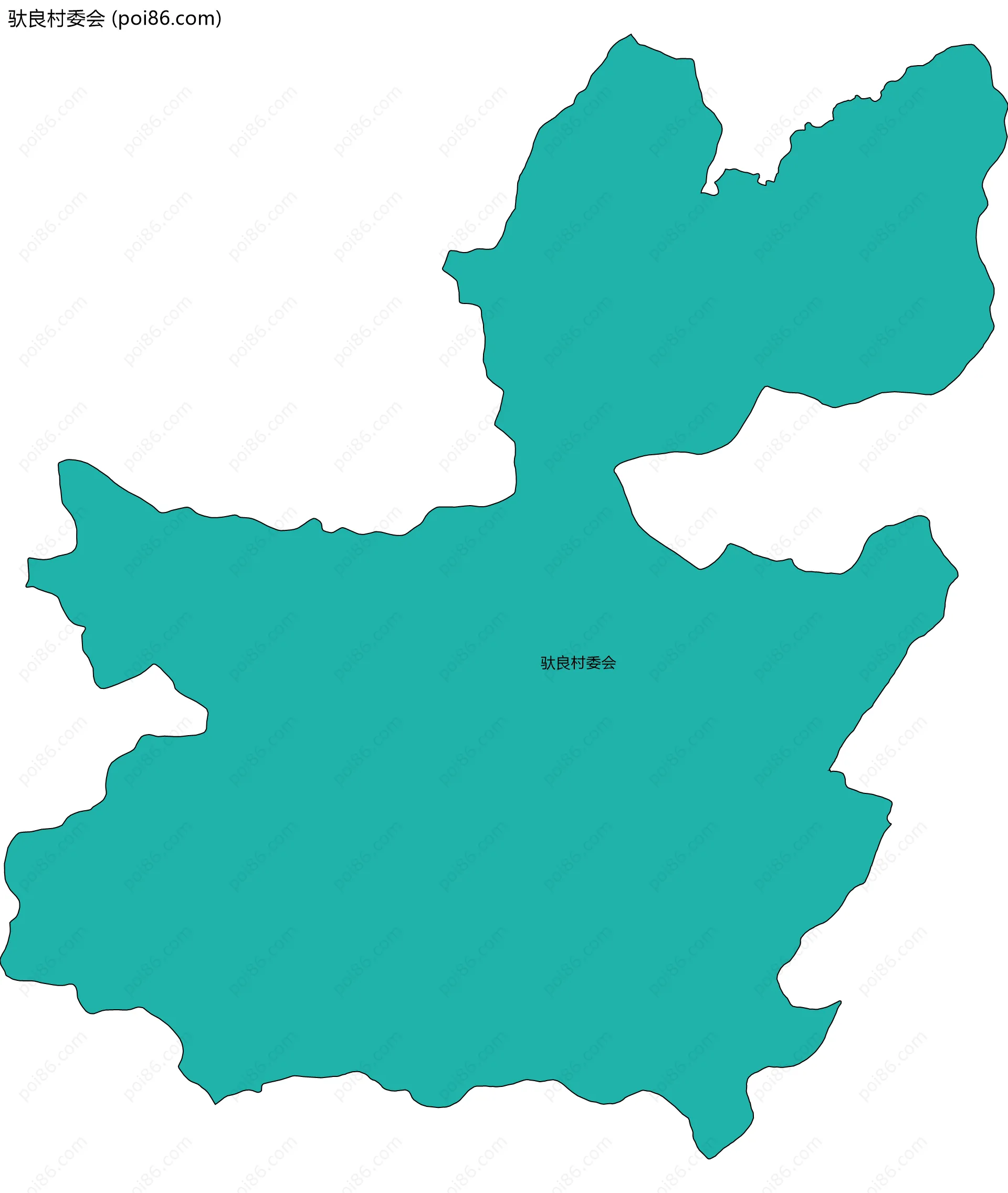 驮良村委会边界地图