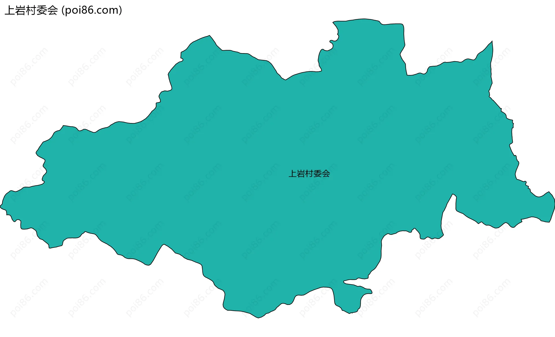 上岩村委会边界地图