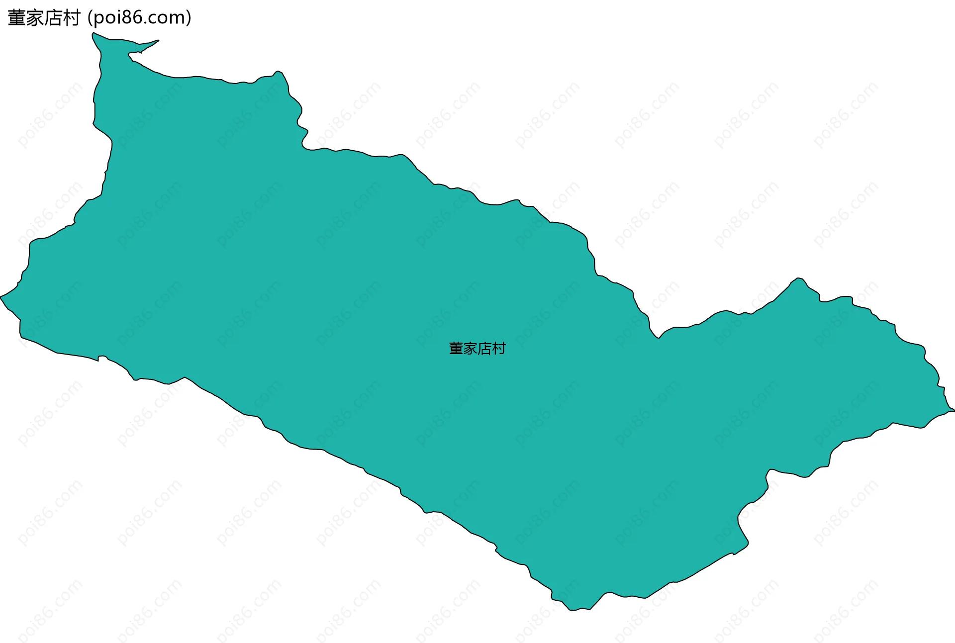 董家店村边界地图