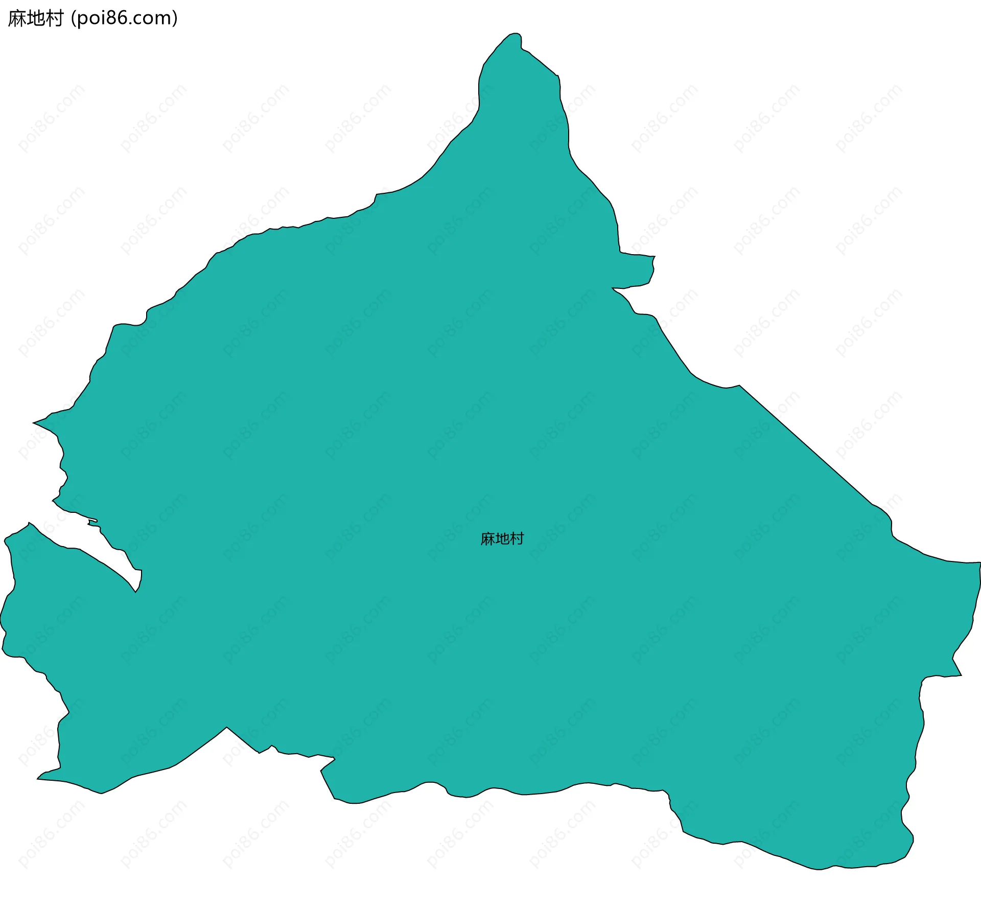 麻地村边界地图