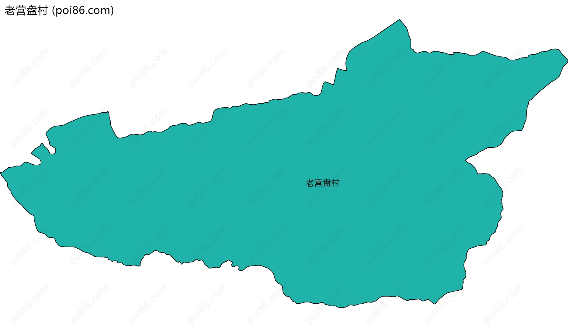 老营盘村边界地图