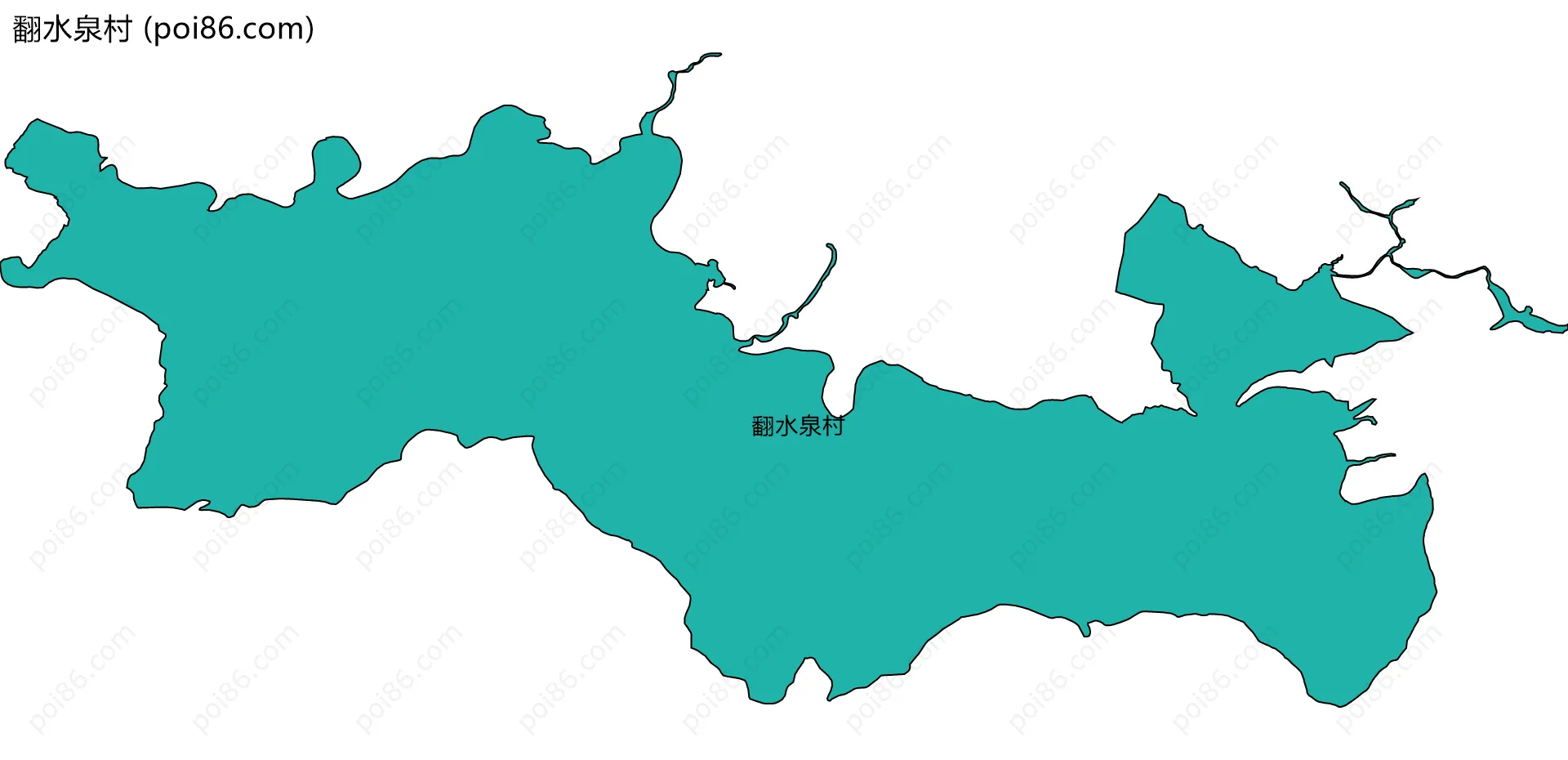 翻水泉村边界地图