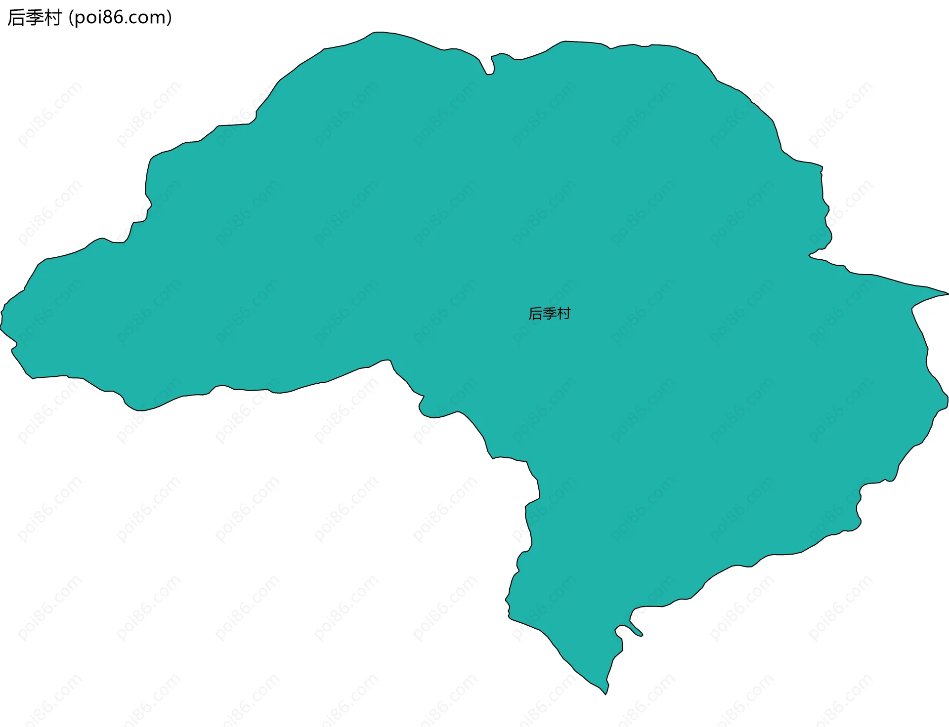 后季村边界地图