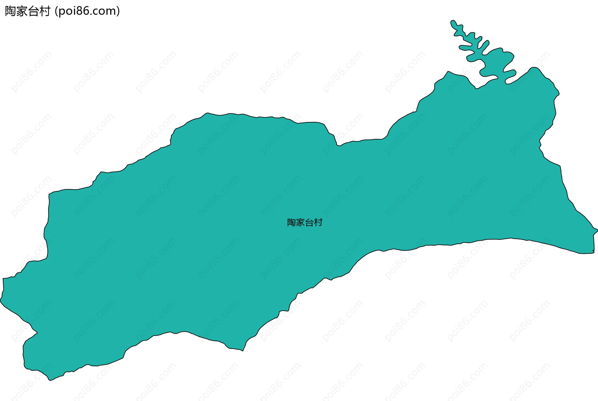 陶家台村边界地图