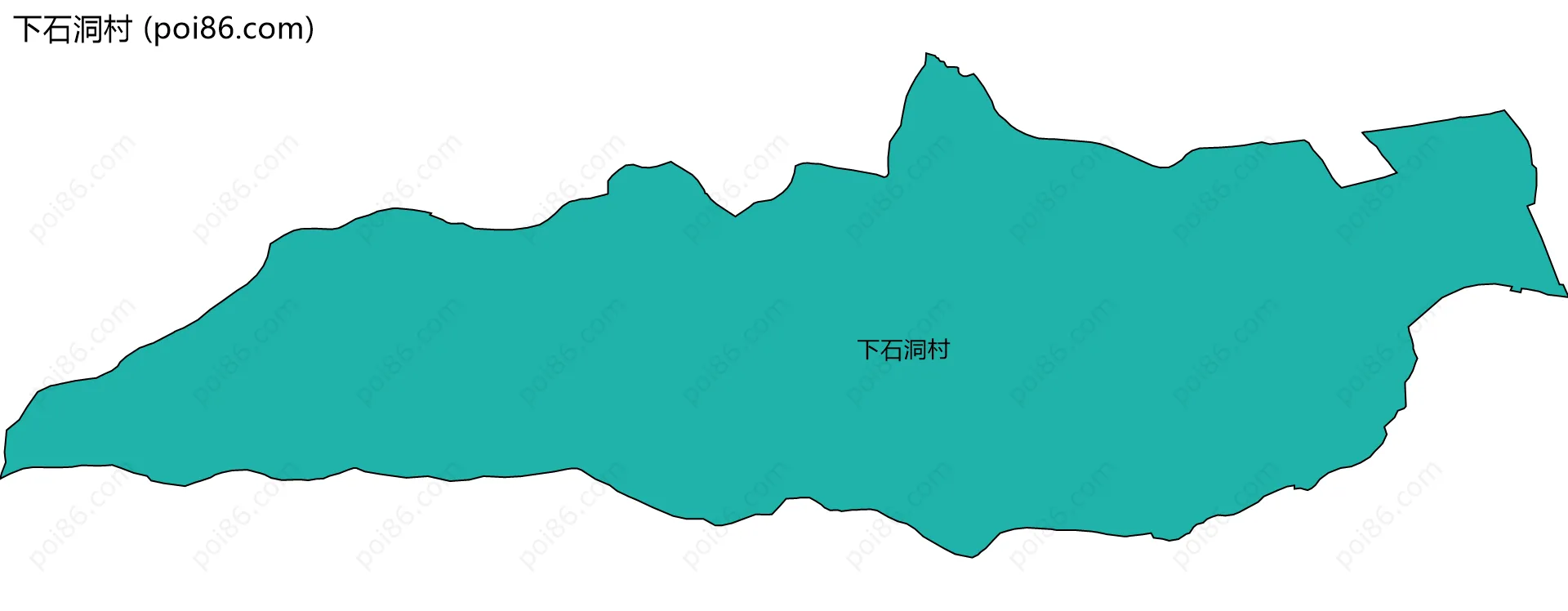 下石洞村边界地图