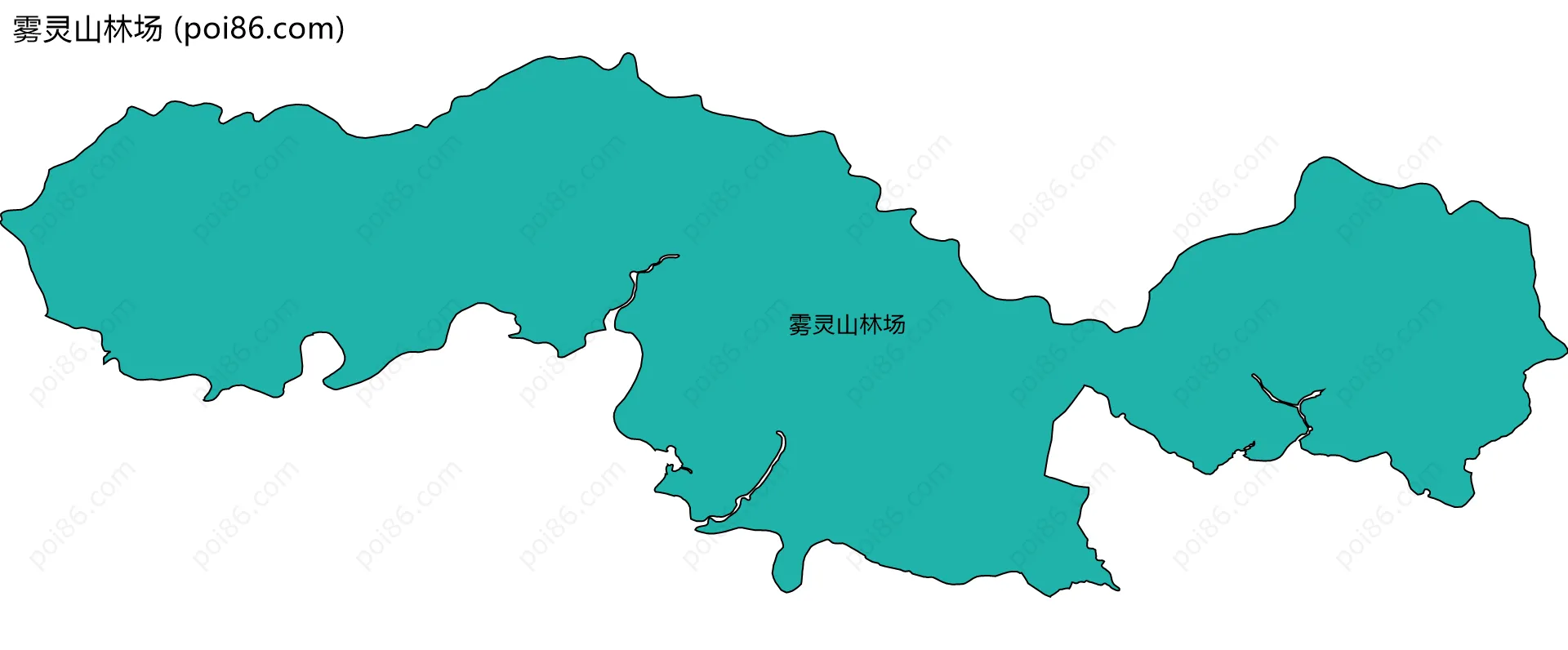 雾灵山林场边界地图
