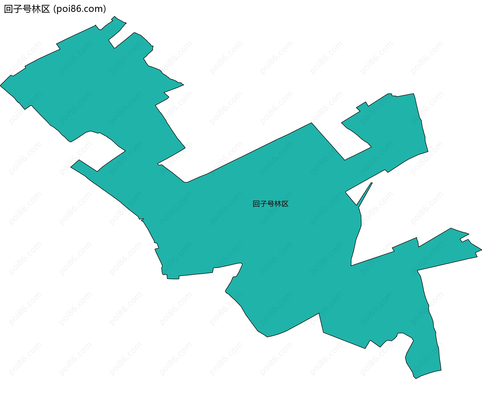 回子号林区边界地图