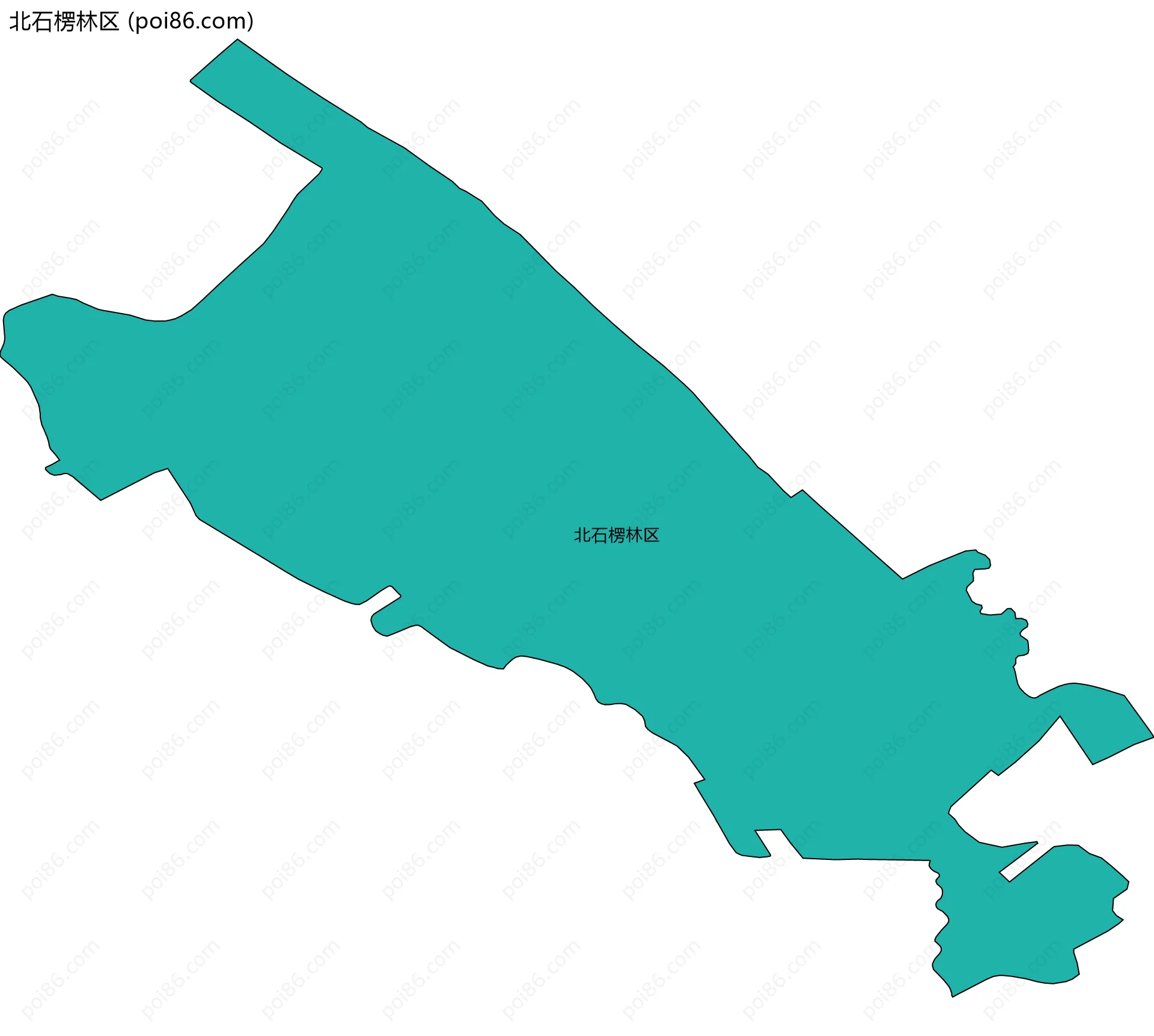 北石楞林区边界地图