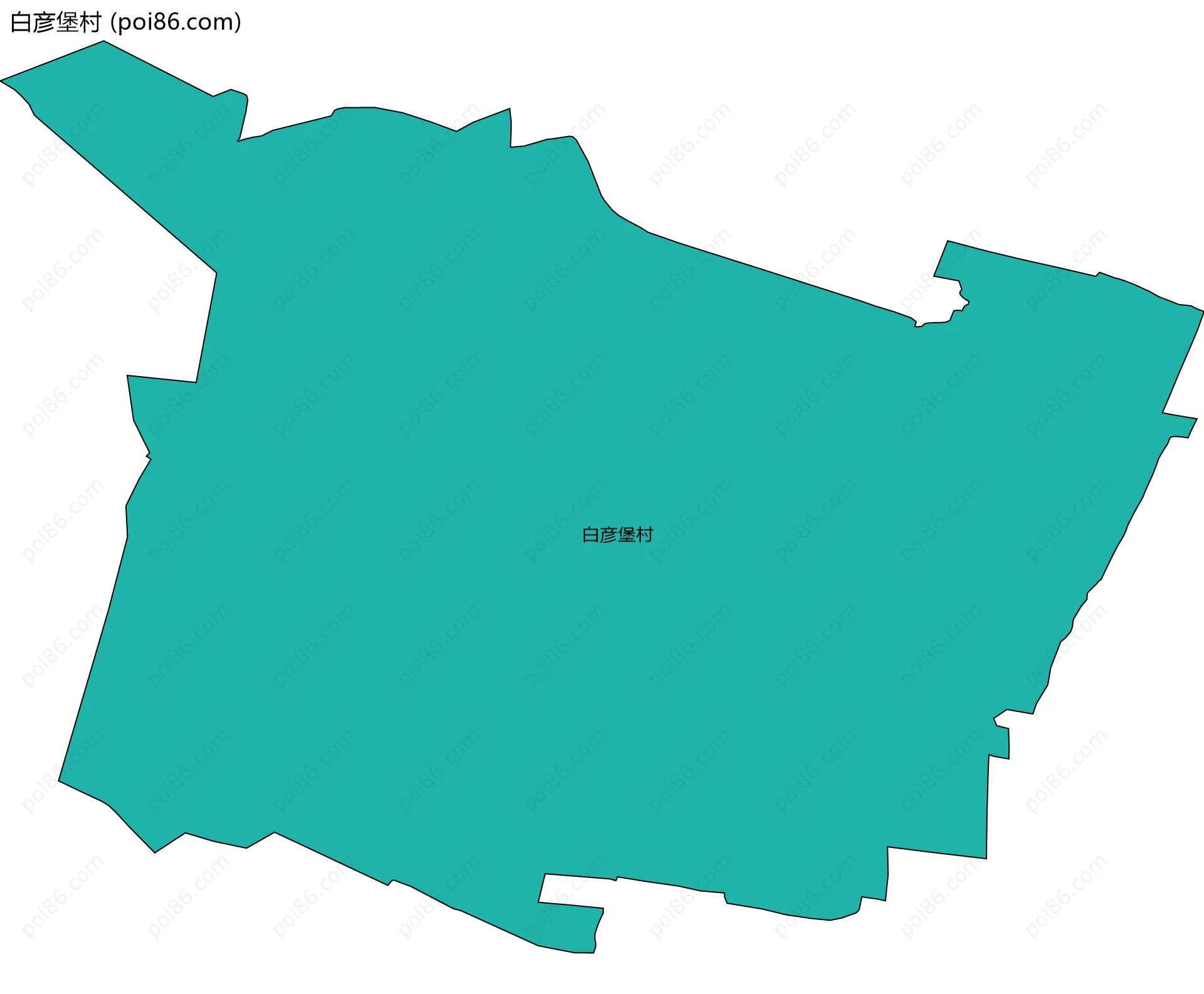 白彦堡村边界地图