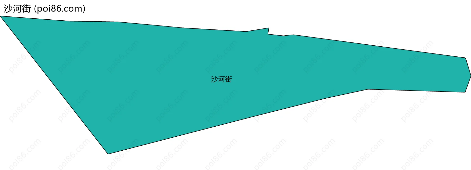 沙河街边界地图