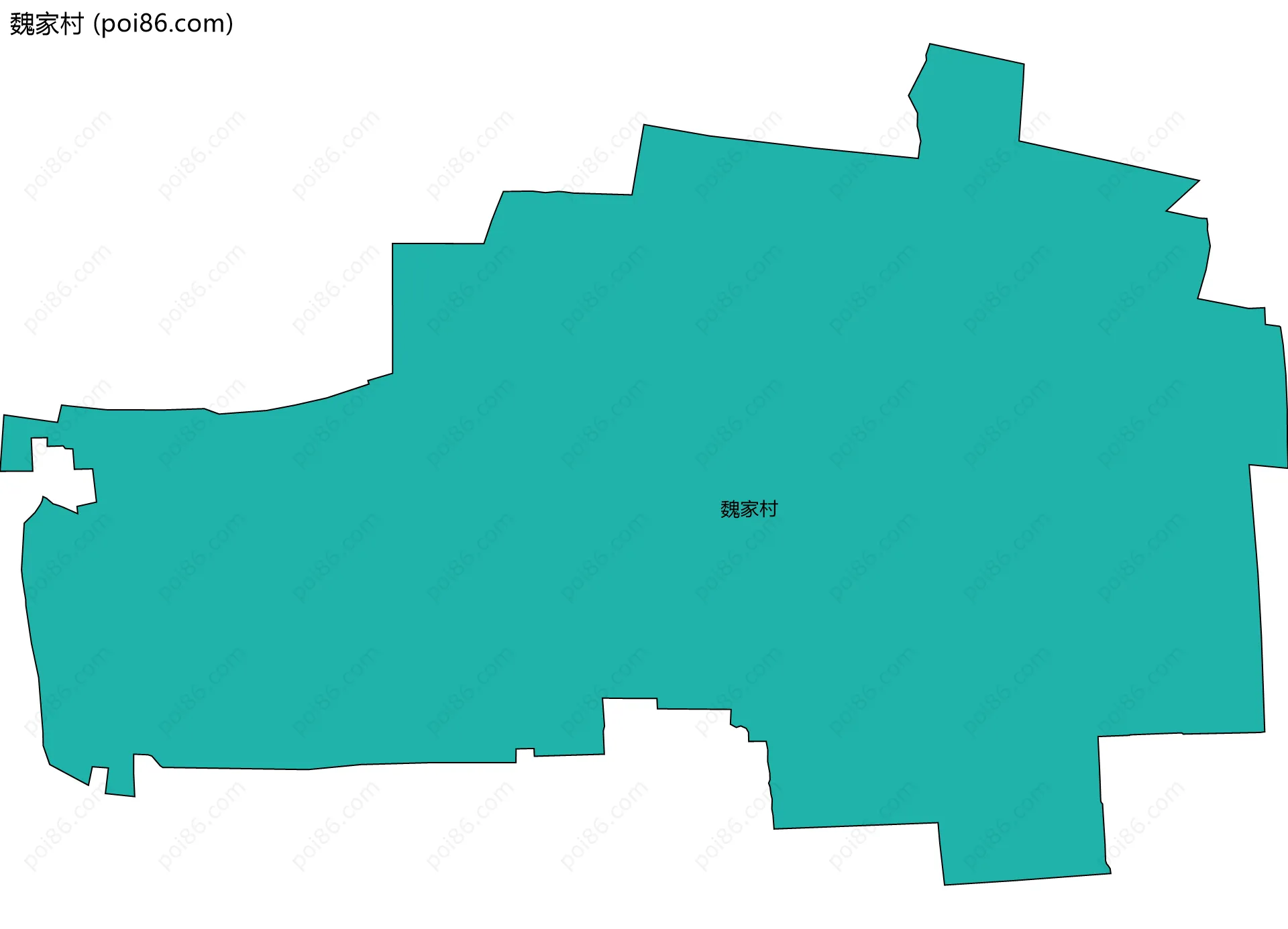 魏家村边界地图