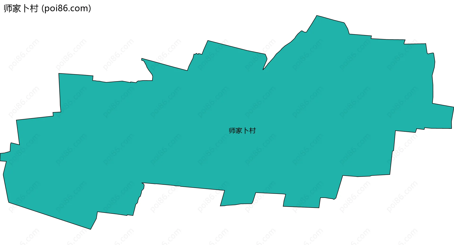 师家卜村边界地图