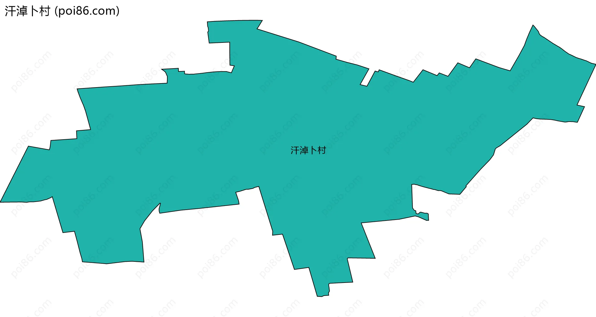 汗淖卜村边界地图