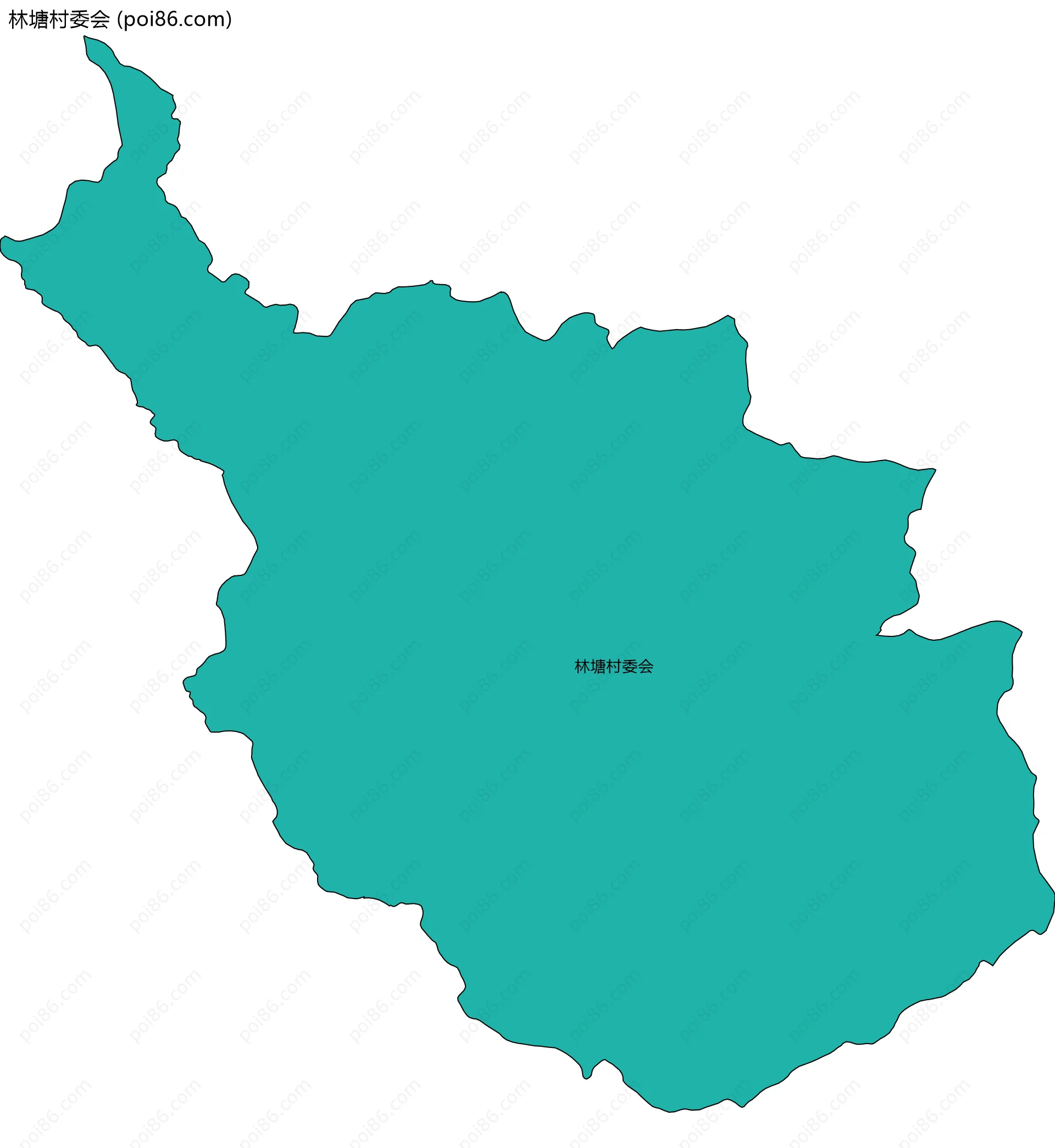 林塘村委会边界地图