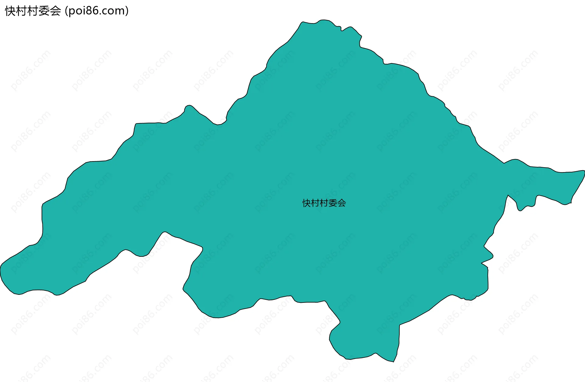 快村村委会边界地图