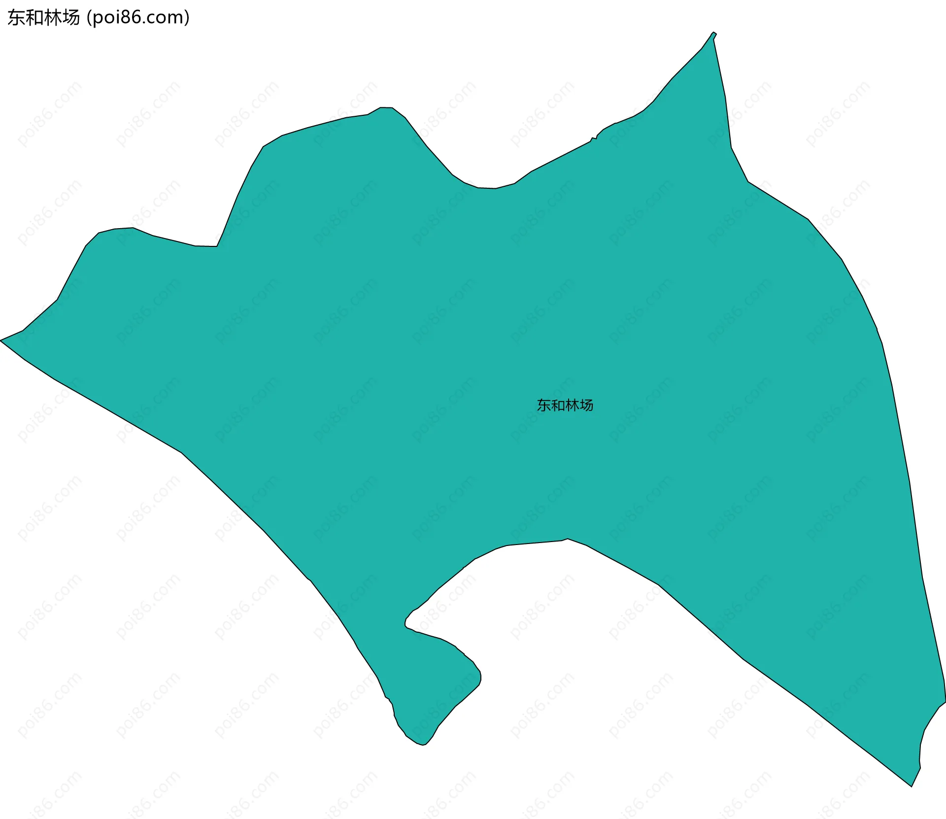 东和林场边界地图