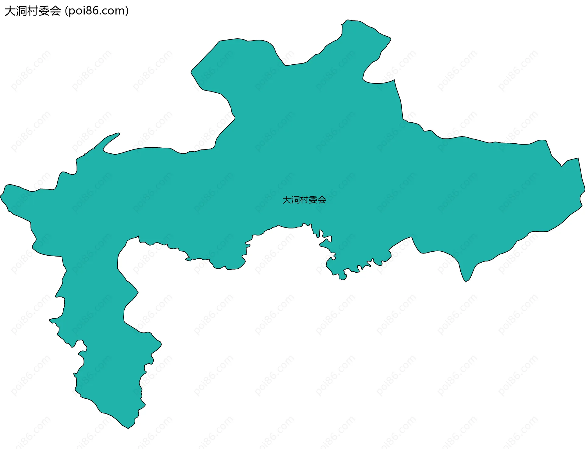 大洞村委会边界地图