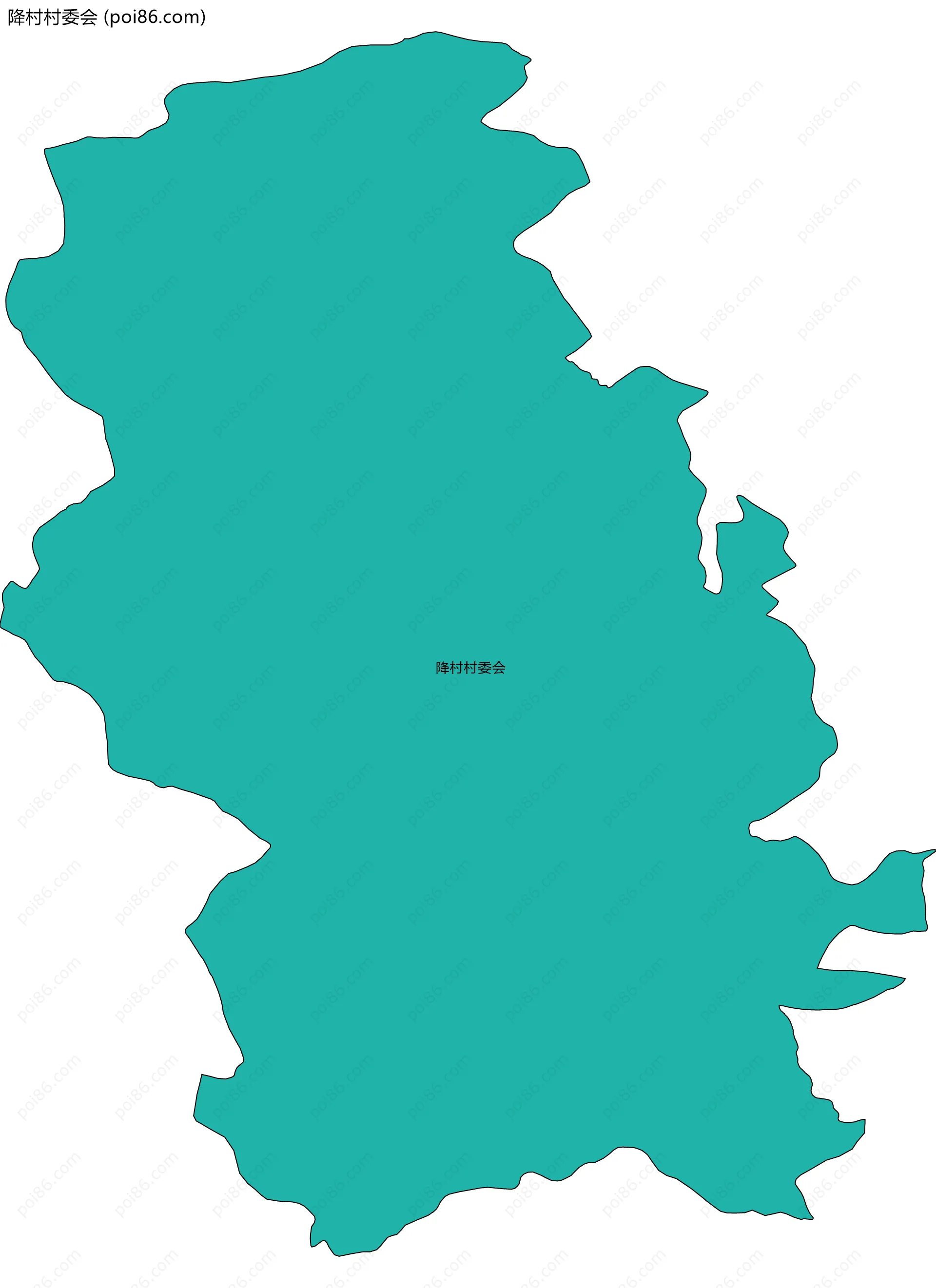降村村委会边界地图
