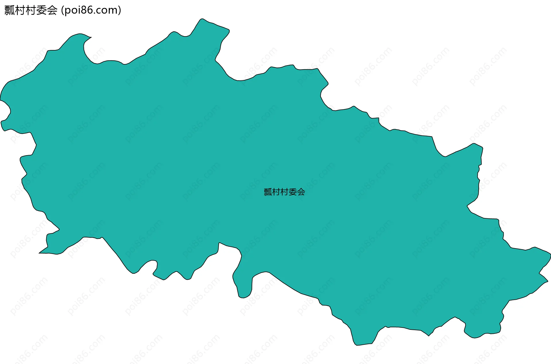 瓢村村委会边界地图