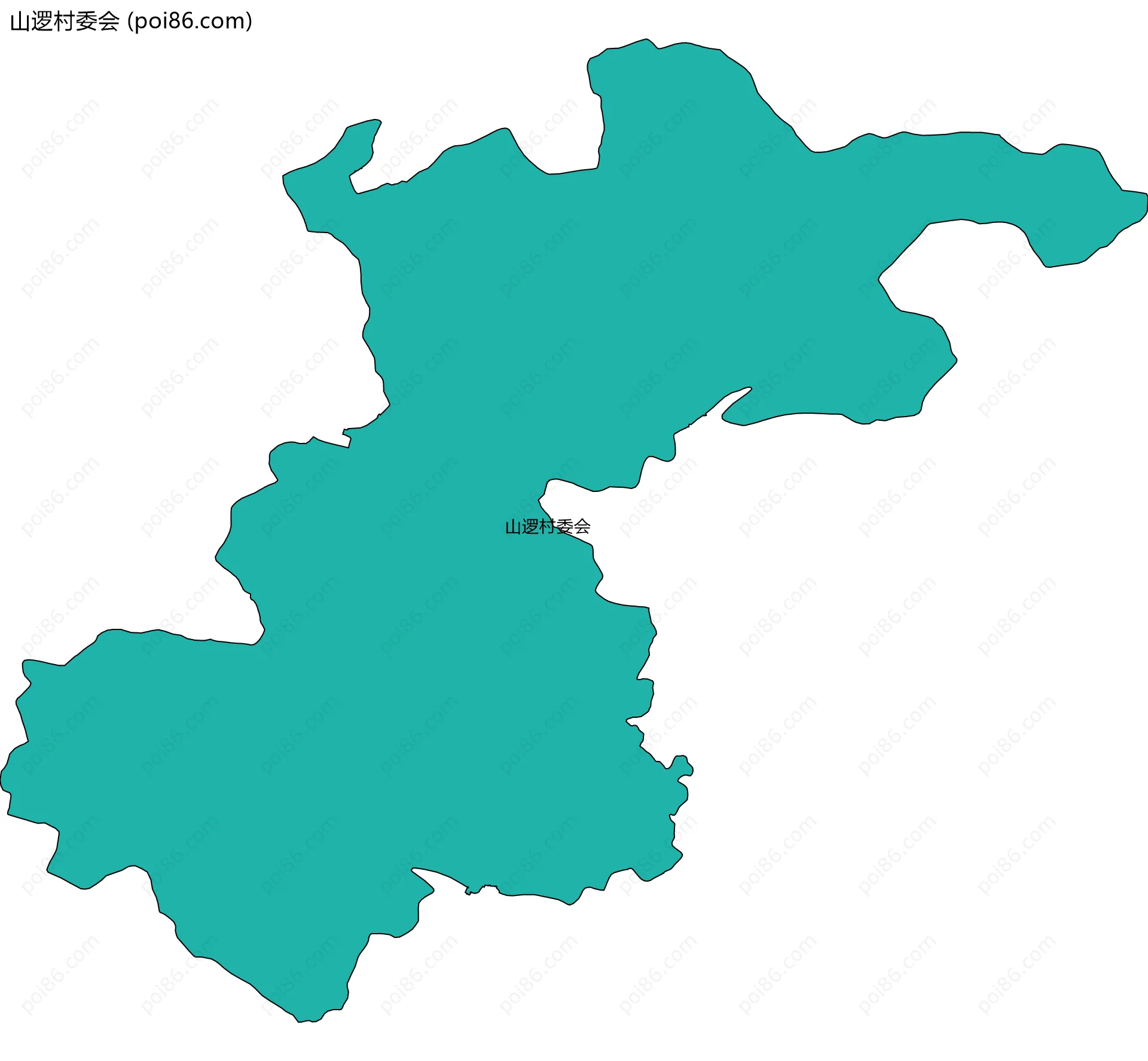 山逻村委会边界地图