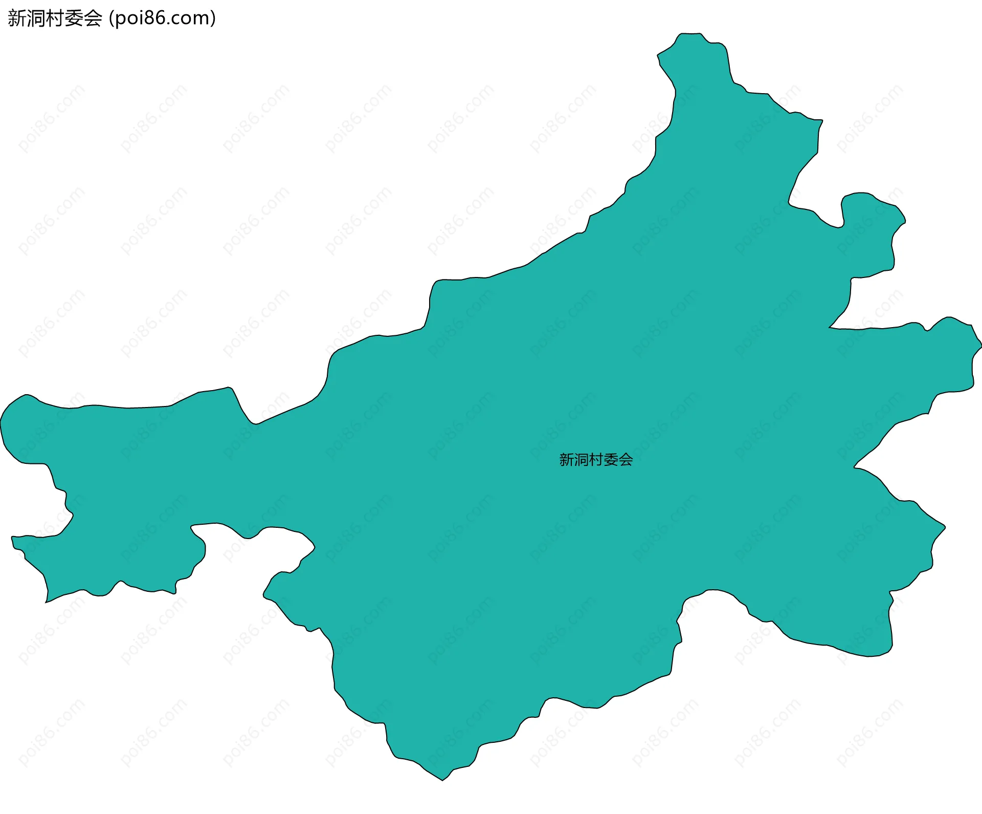 新洞村委会边界地图